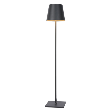 LED-Stehleuchte Justin für die Terrasse, schwarz