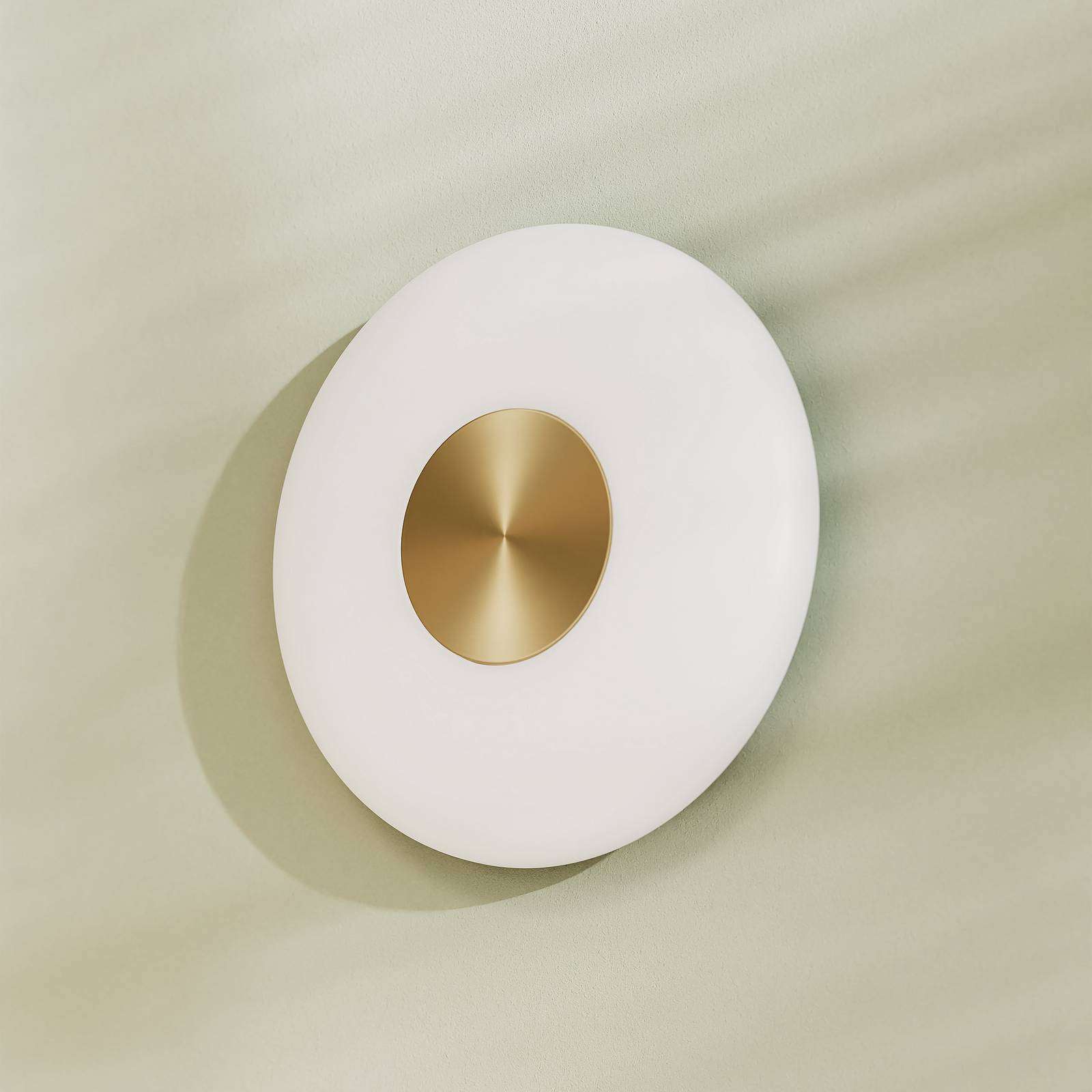 Northern Kinkiet LED Glint, Ø 25 cm, szkło, opalizujący biały