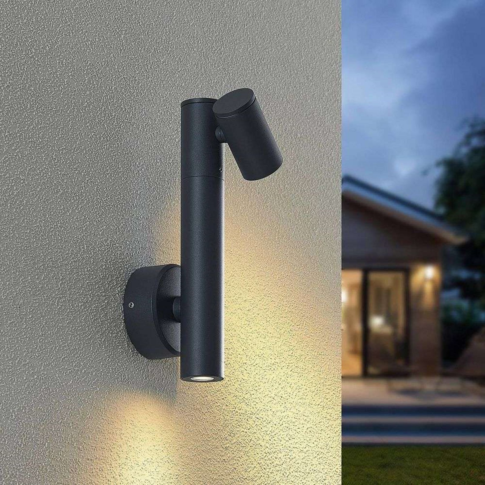 Saige 2 LED Aplica de Exterior Dark Grey - Lucande