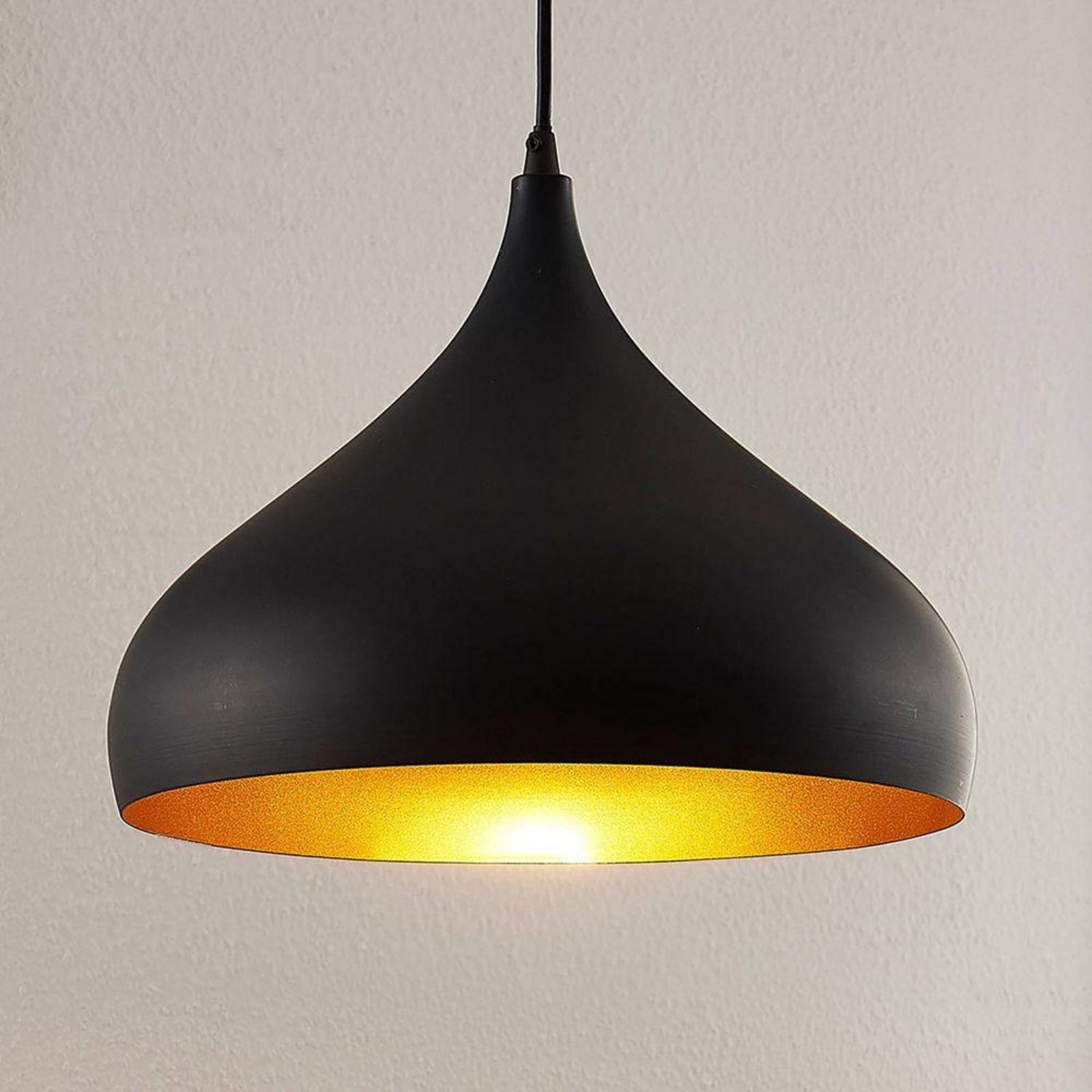 Ritana Lustră Pendul Black/Gold - Lindby