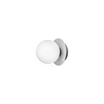 Liila 1 Aplique Pared/Lámpara de Techo IP44 Small Light Silver/Opal - Nuura