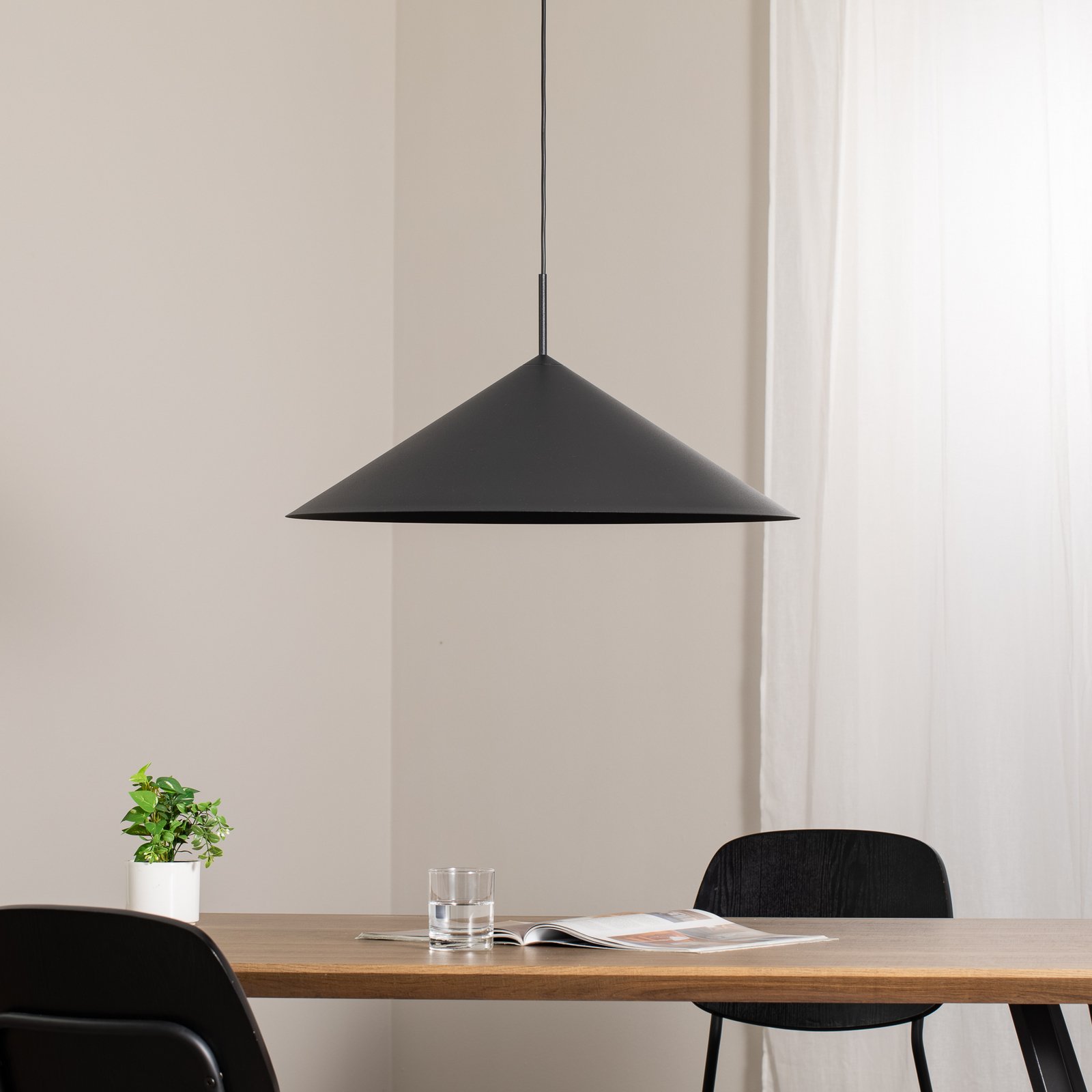 Hängeleuchte Capital, schwarz, 1-flammig, Ø 60 cm, GX53 Hängeleuchte Capital, schwarz, 1-flammig, Ø 60 cm, GX53