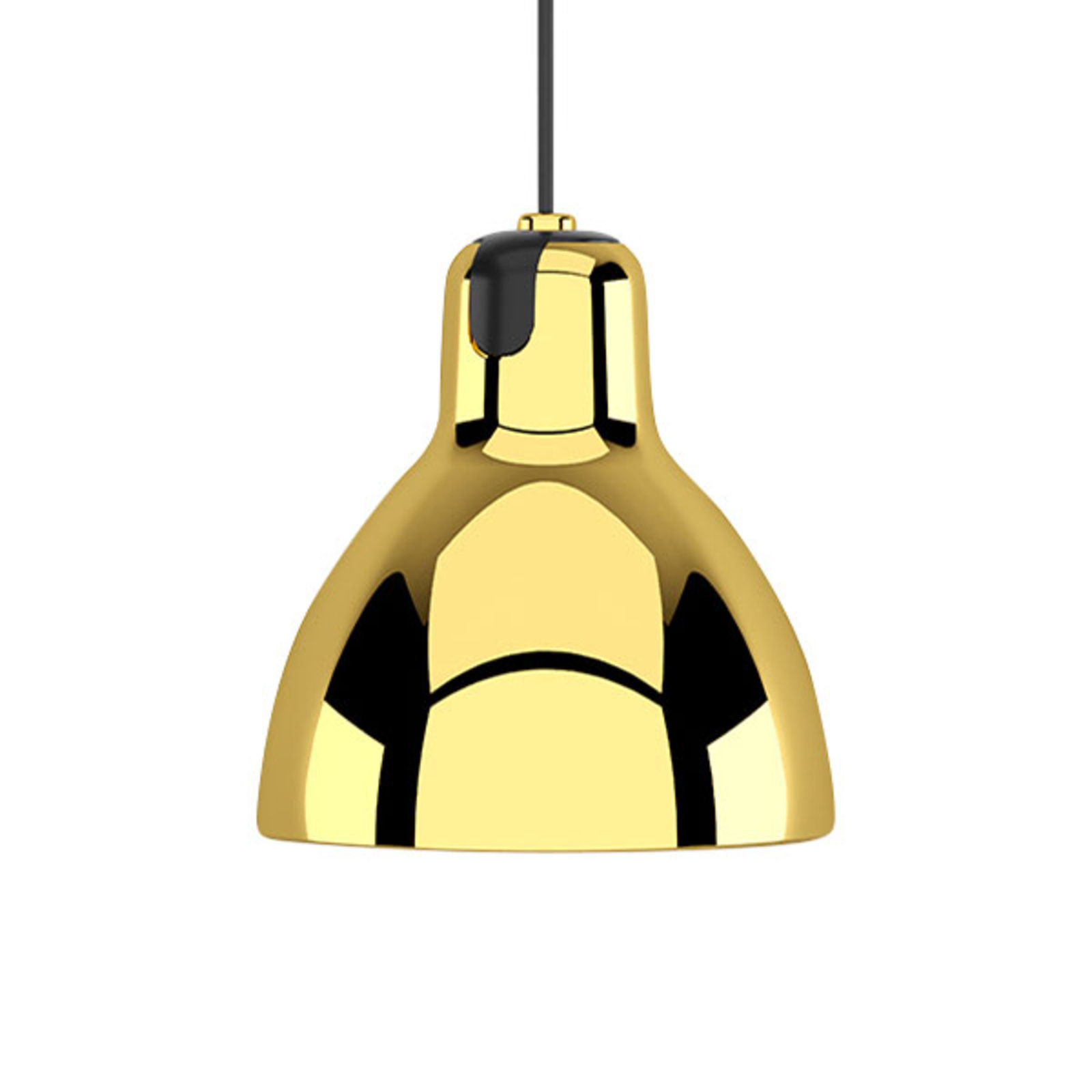 Rotaliana Luxy H5 Glam závesná lampa čierna/zlatá
