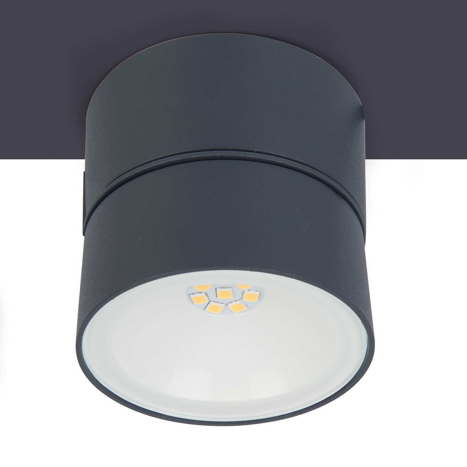 Kinkiet zewnętrzny LED Trumpet, Ø 9,4 cm