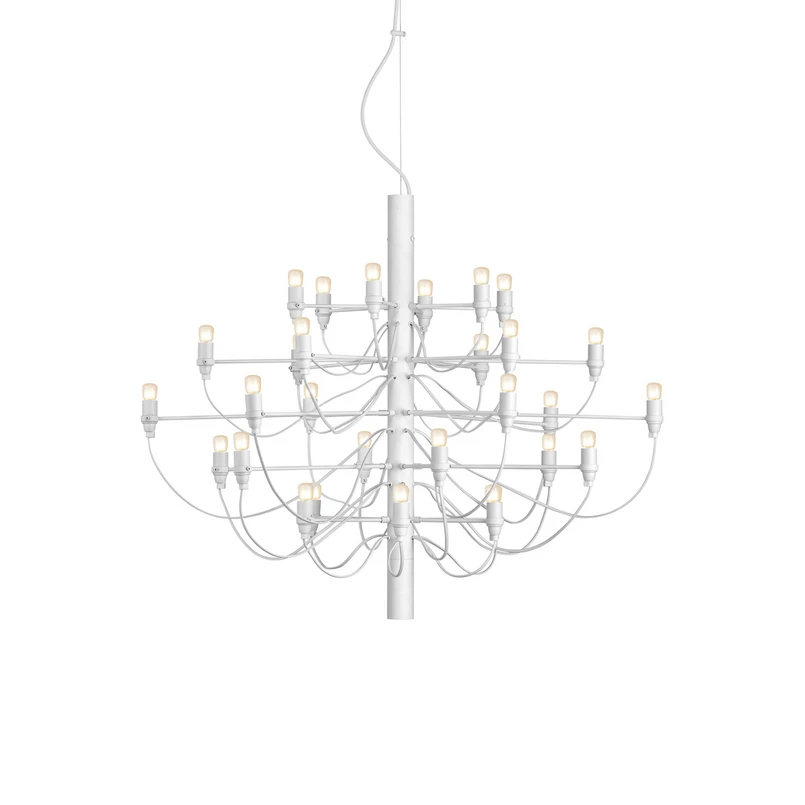 FLOS - 2097/30  C Pendant w/Frosted Bulbs Matte White