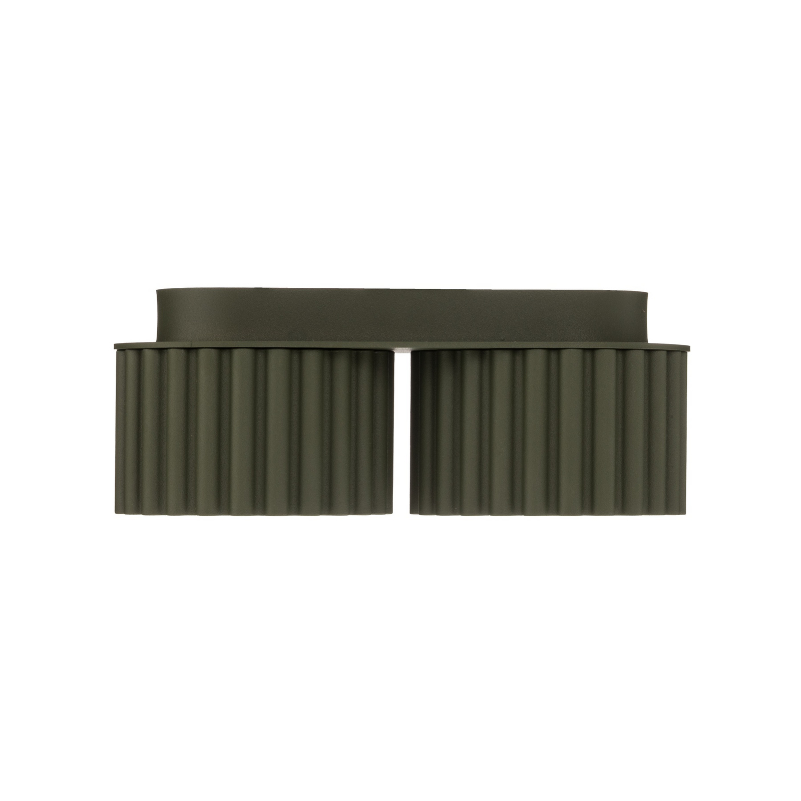 Deckenleuchte Aura 2, olivgrün, 2-flg., Länge 21 cm, GX53 Deckenleuchte Aura 2, olivgrün, 2-flg., Länge 21 cm, GX53