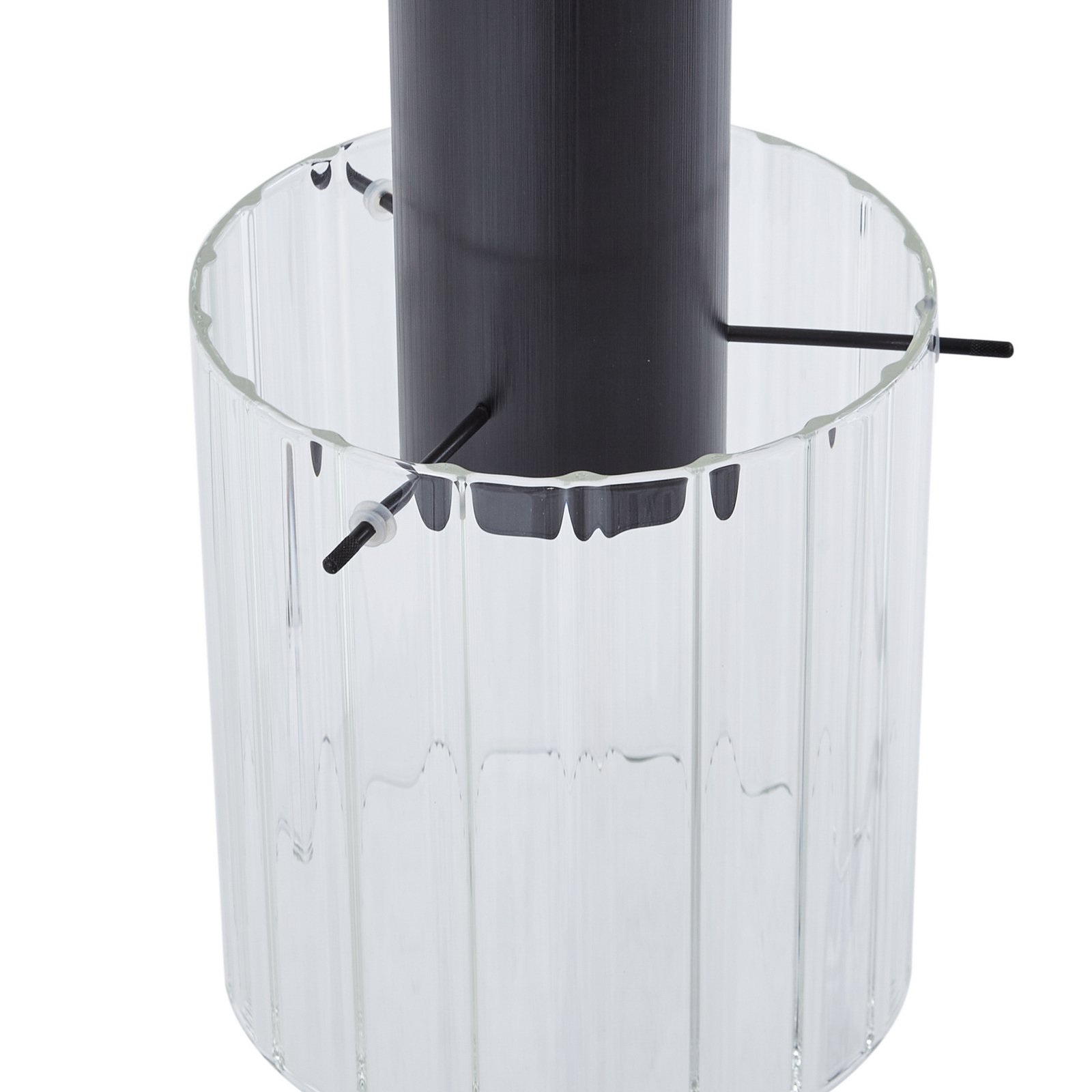 Eirian 3 Cluster Suspension Clear/Black - Lucande