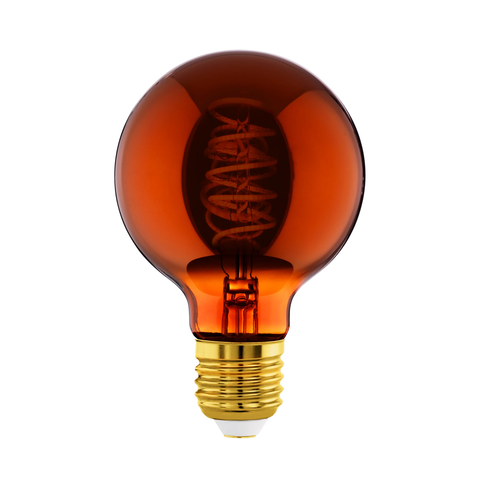 LED-Globe E27 G80 4W Filament 2.000K kupfer