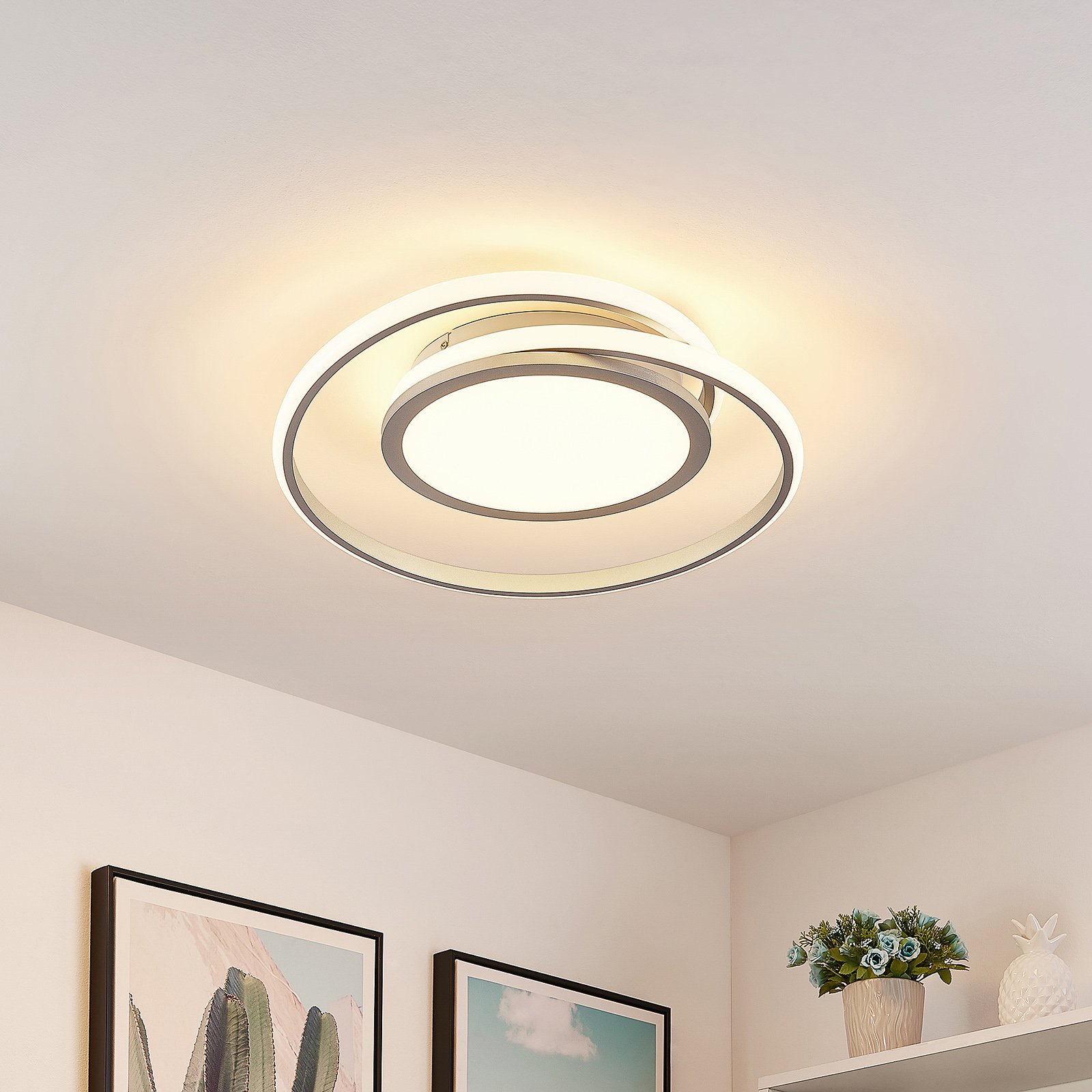 Lucande Noud LED-Deckenlampe, dimmbar