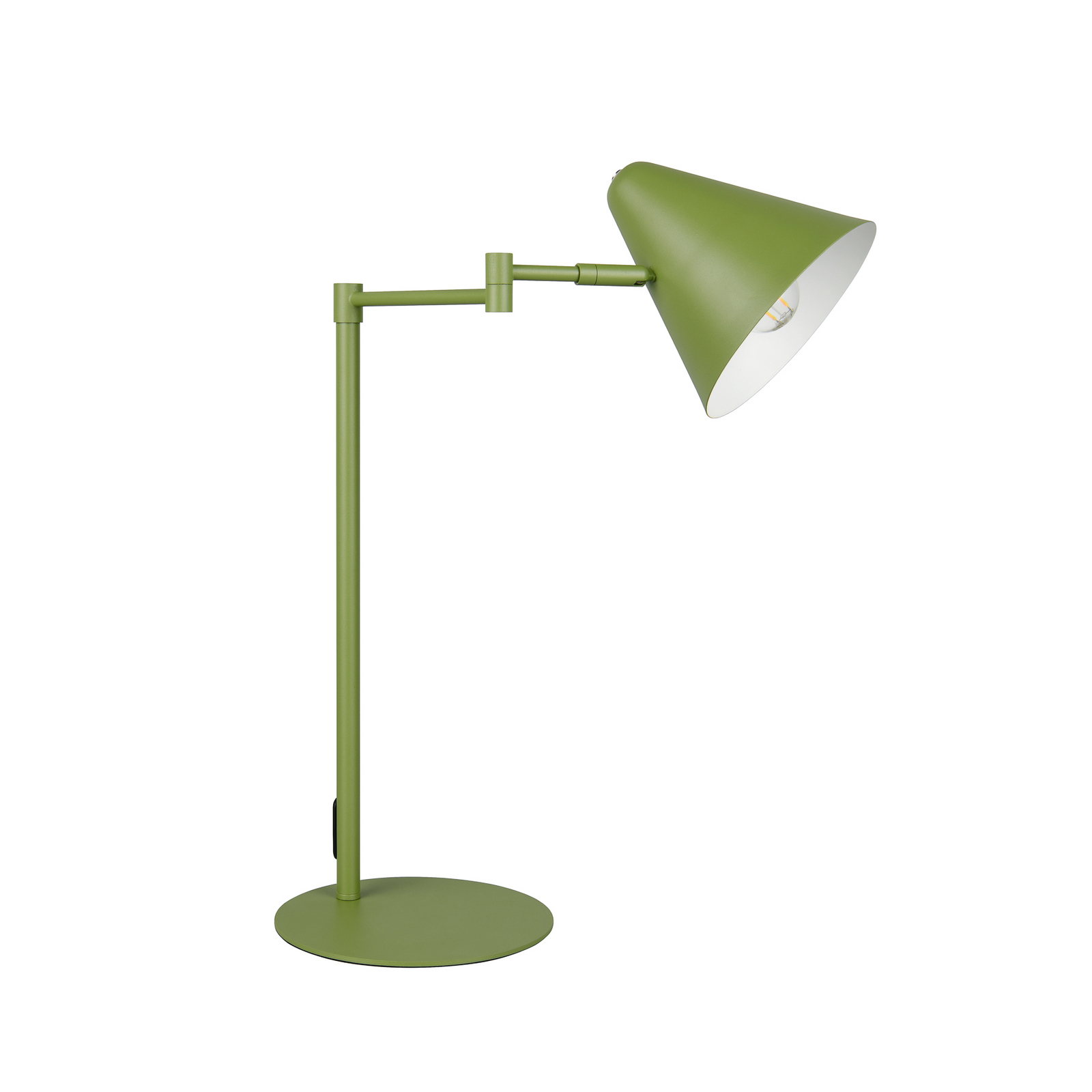 Lampada da tavolo Cosima, verde, altezza 50 cm, metallo Lampada da tavolo Cosima, verde, altezza 50 cm, metallo