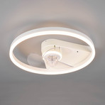 Borgholm ceiling fan with LEDs, remote control CCT