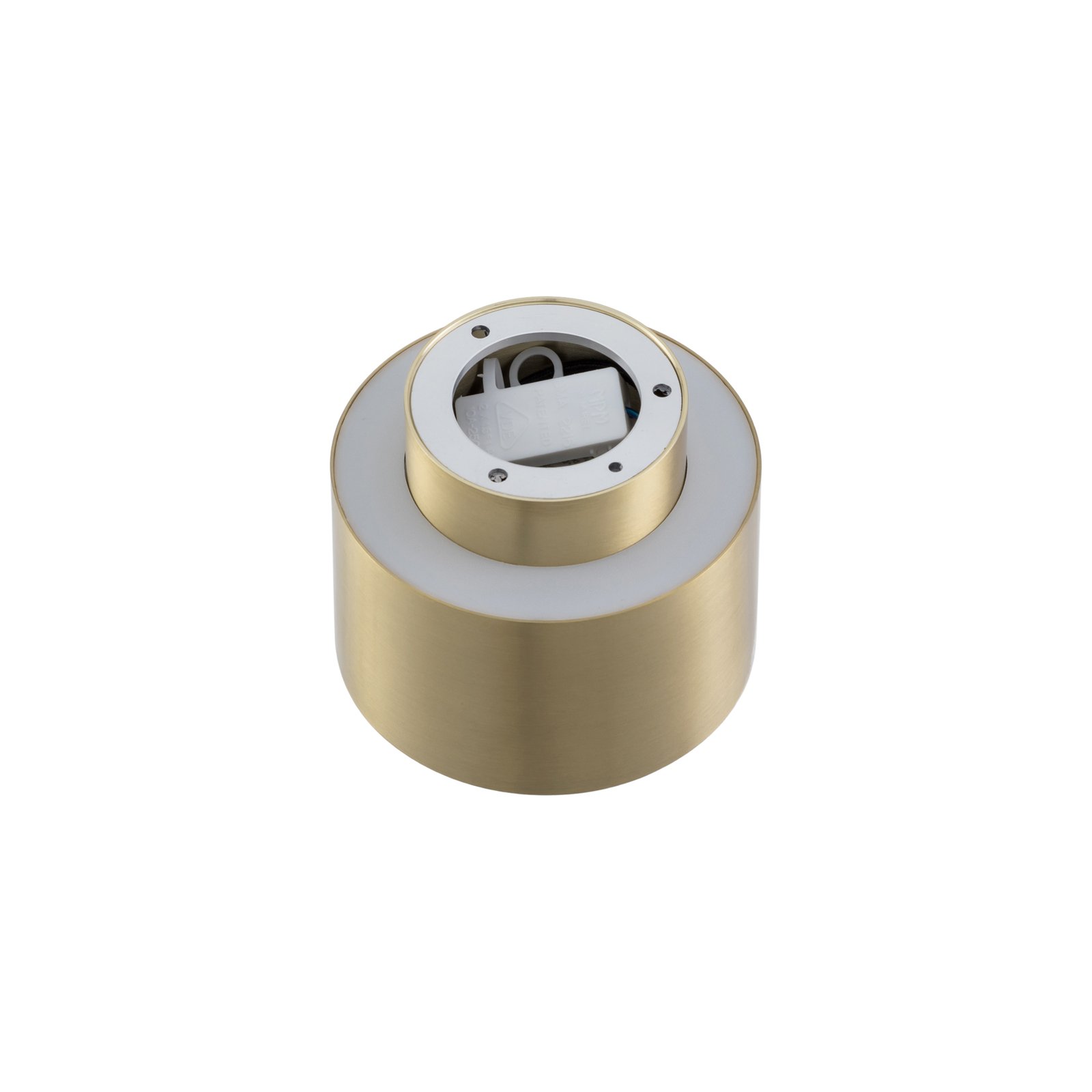 Lindby LED-Strahler Nivoria, 11 x 9 cm, goldfarben, Metall