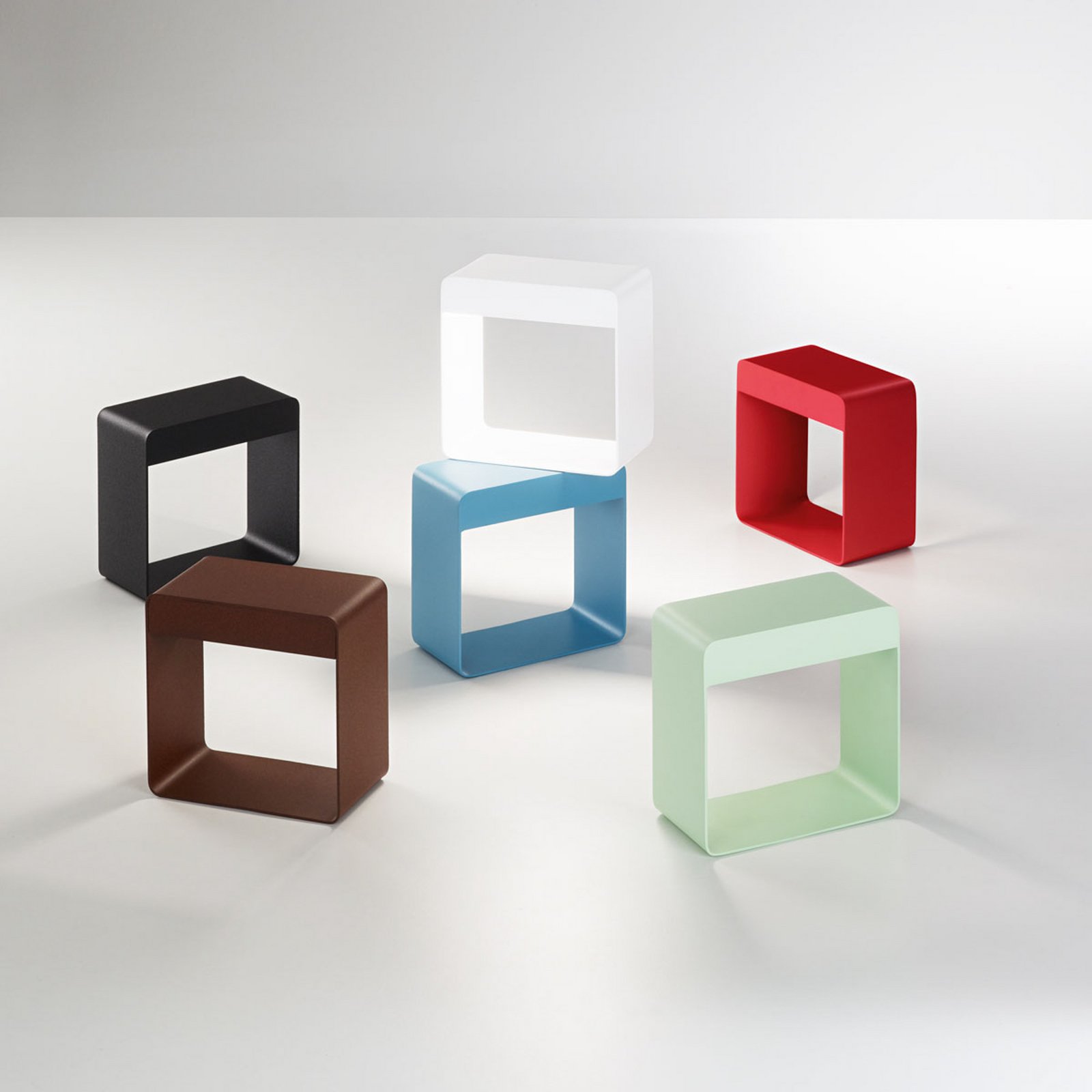 LED table lamp Dama, dark brown, aluminium, ABS