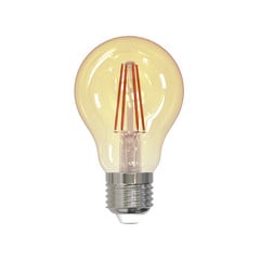 Lampadina a filamenti E27 4,5W 2.000K 400lm colore oro