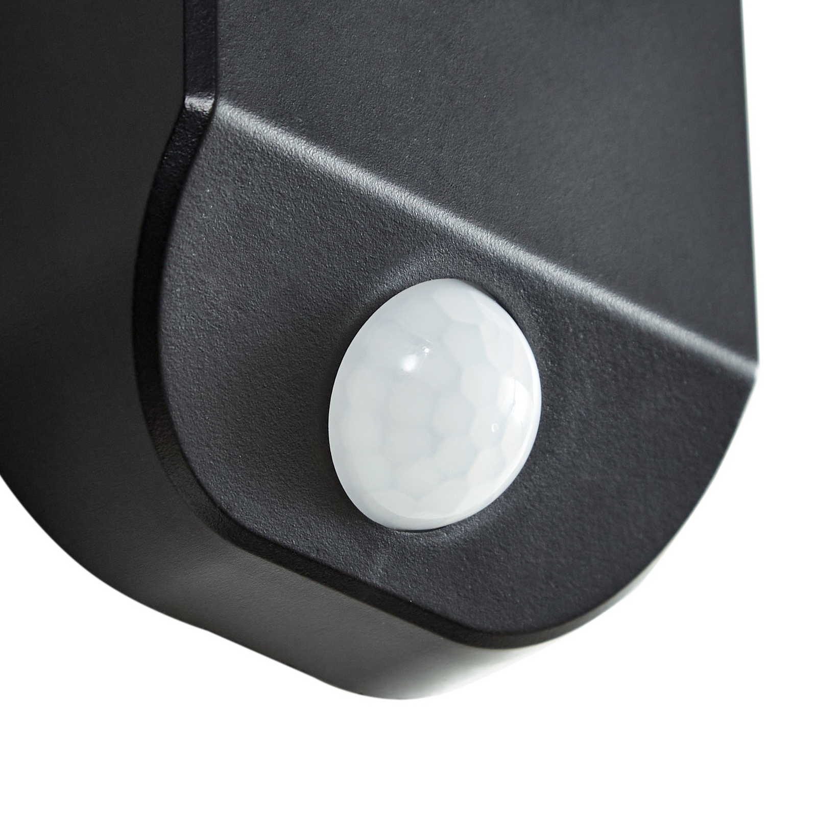 PRIOS LED-zonne-wandlamp Tarlson, rond, antraciet, sensor PRIOS LED-zonne-wandlamp Tarlson, rond, antraciet, sensor