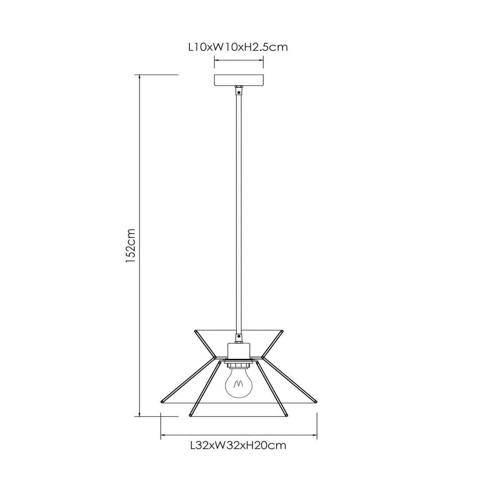 Piekaramais gaismeklis Tasman, Ø 32 cm, dabīgā krāsā, papīrs