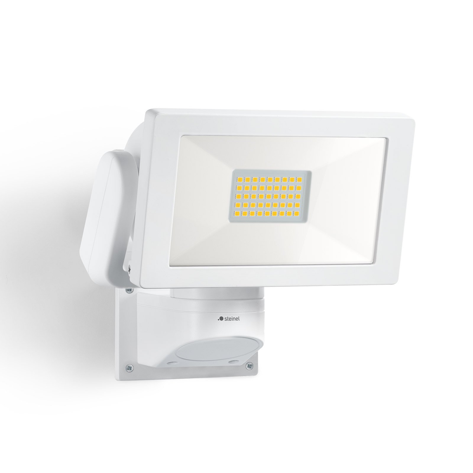 STEINEL LS 300 LED outdoor spotlight, white