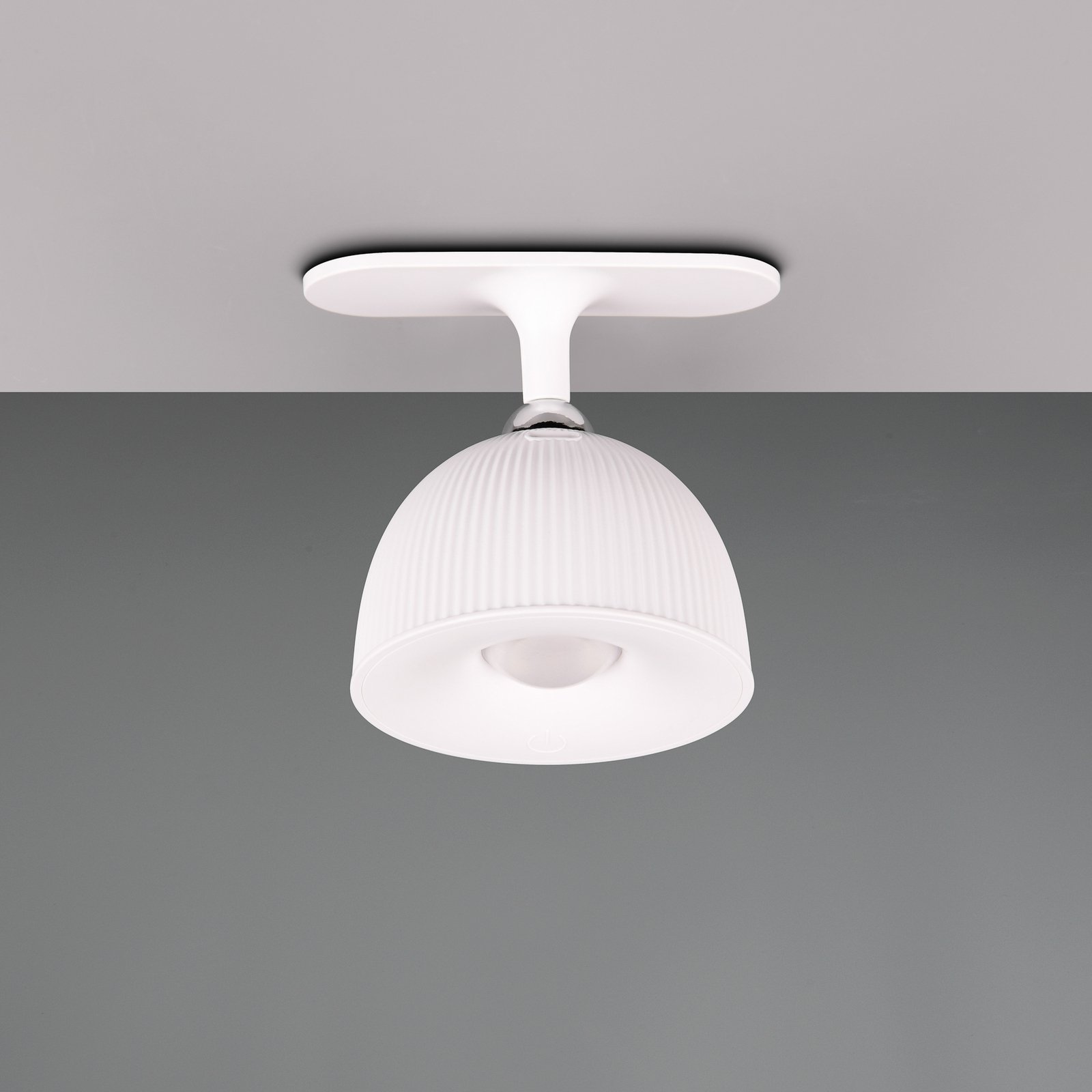 Maxima LED table lamp, white, height 41 cm, plastic