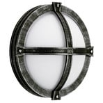 Country-style Agneß outdoor wall light, black