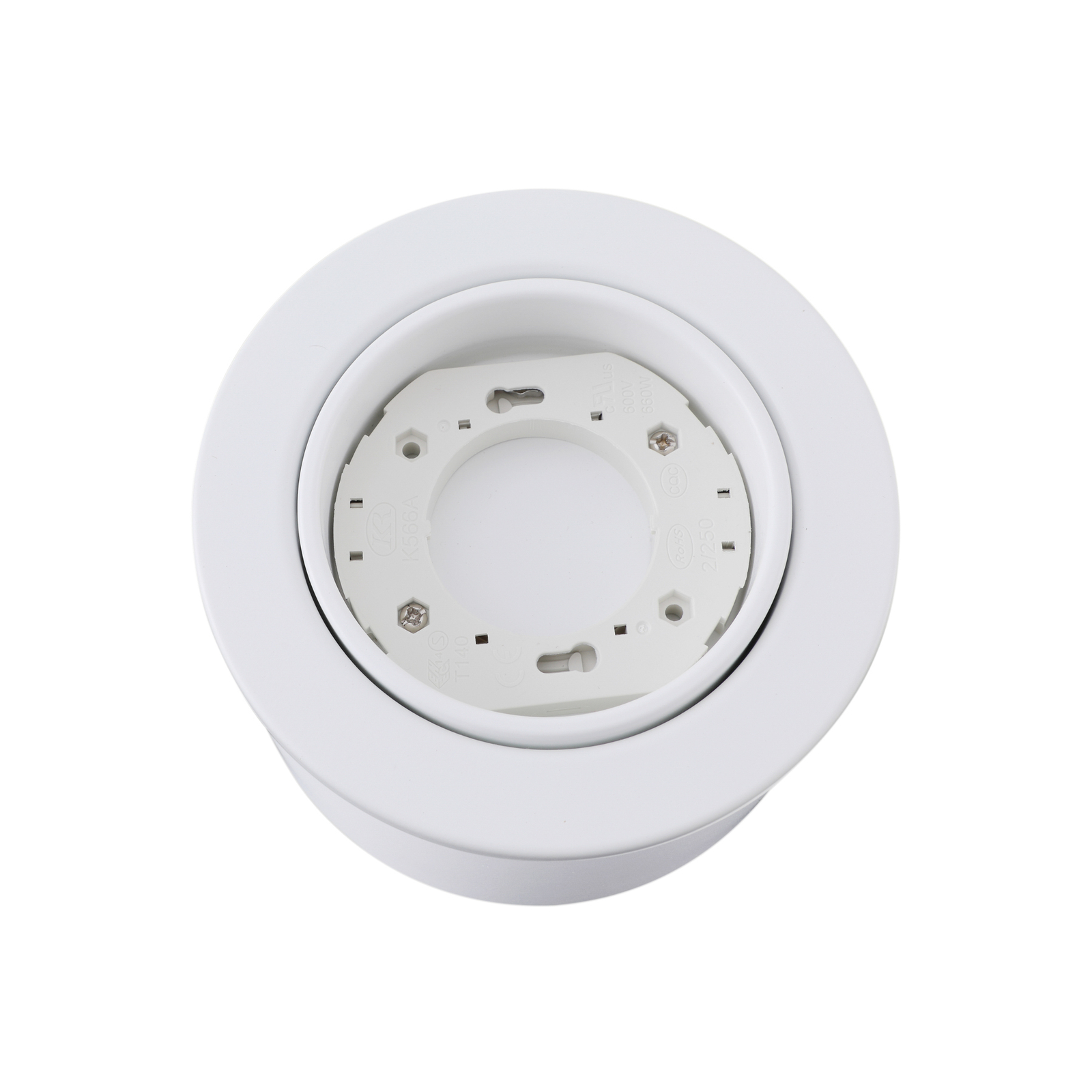 Lindby Downlight Jyla, 1-punktowa, biała matowa, GX53