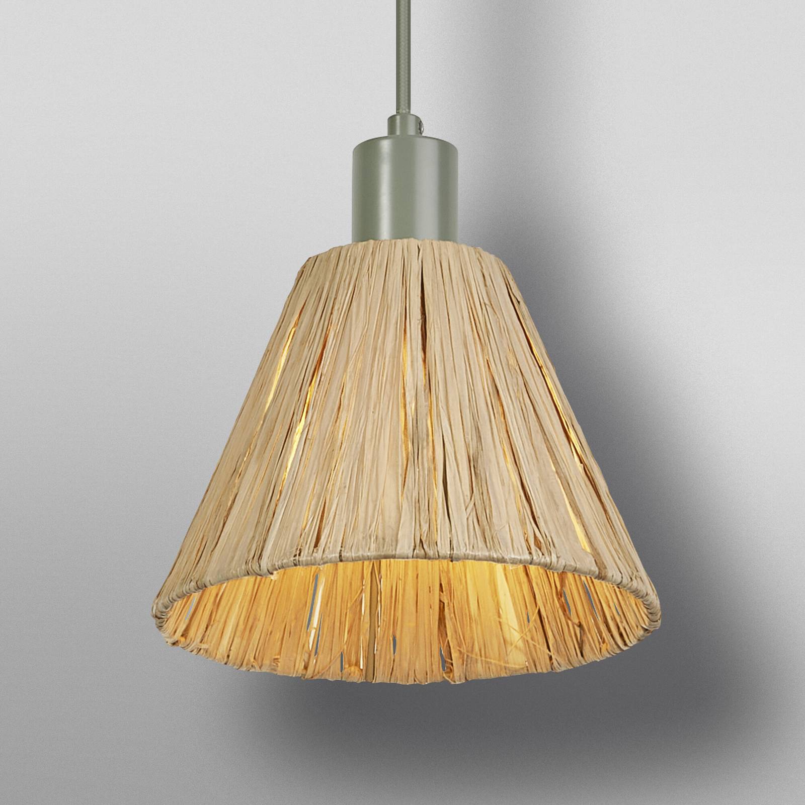 Żyrandol OSRAM Decor Raffia, 1-punktowa, rafia, kolor naturalny