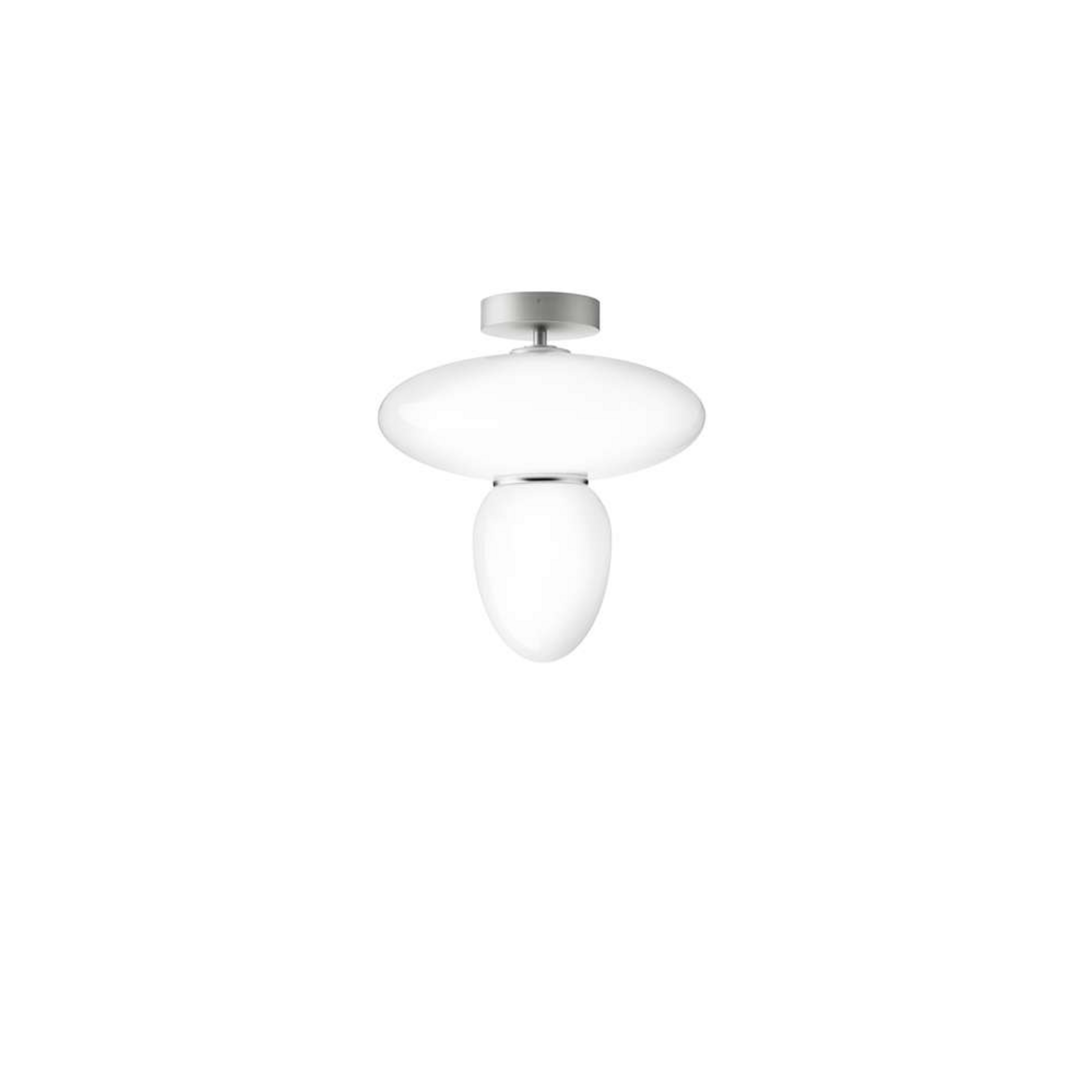 Candeeiro de teto Rizzatto 42, prata/ópico, Ø 40 cm - Nuura