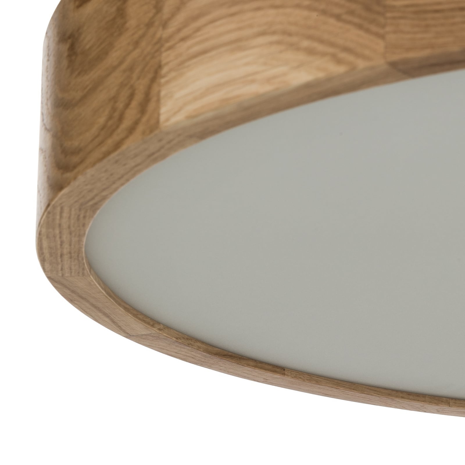 Cleo ceiling light, Ø 57.5 cm, 5-bulb, oak wood, E27 Cleo ceiling light, Ø 57.5 cm, 5-bulb, oak wood, E27