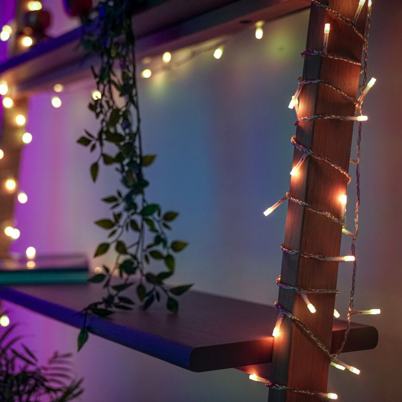 Twinkly Icicle LED curtain light RGBW, 190 LEDs