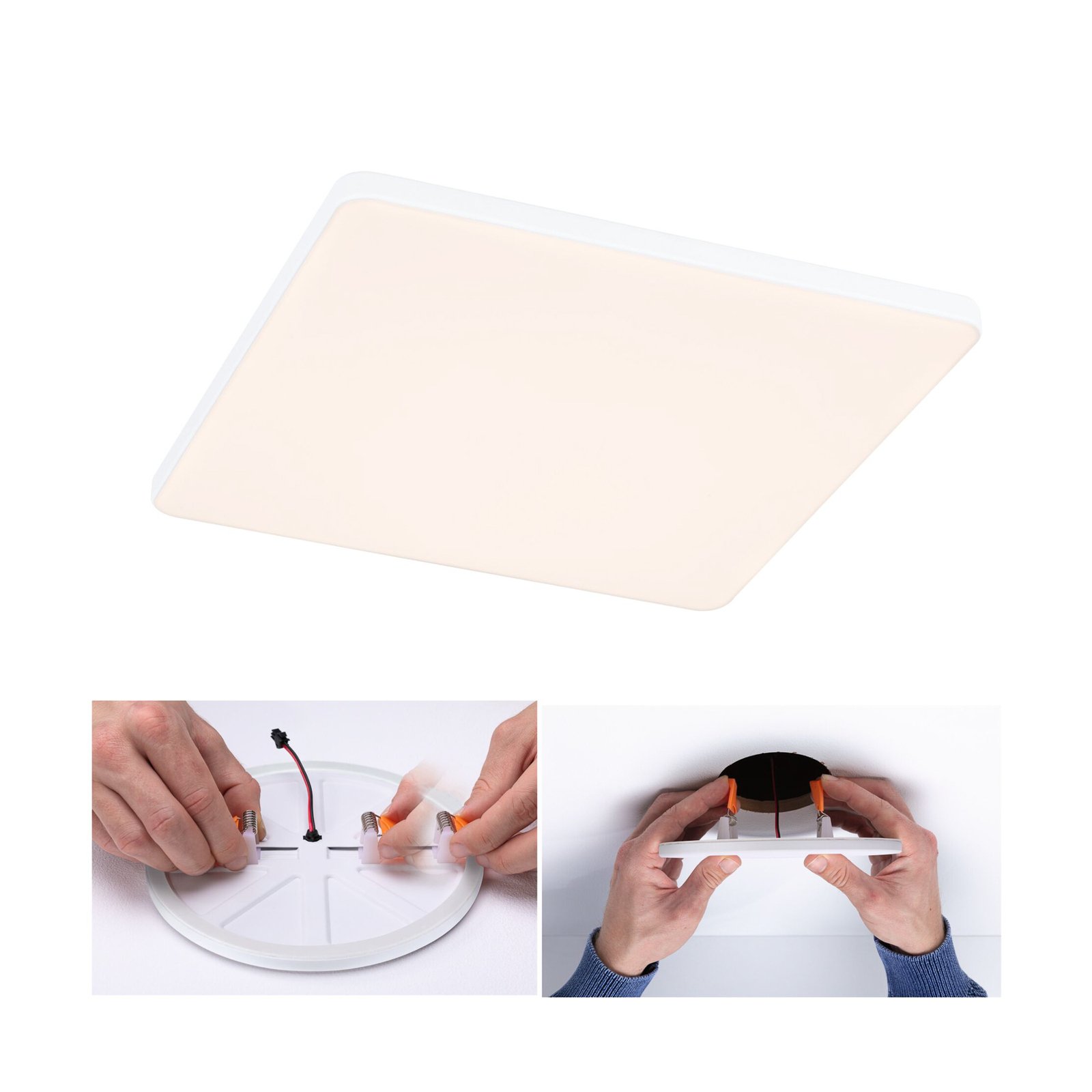 Paulmann Veluna Edge IP44 3,000 K angular dimmable