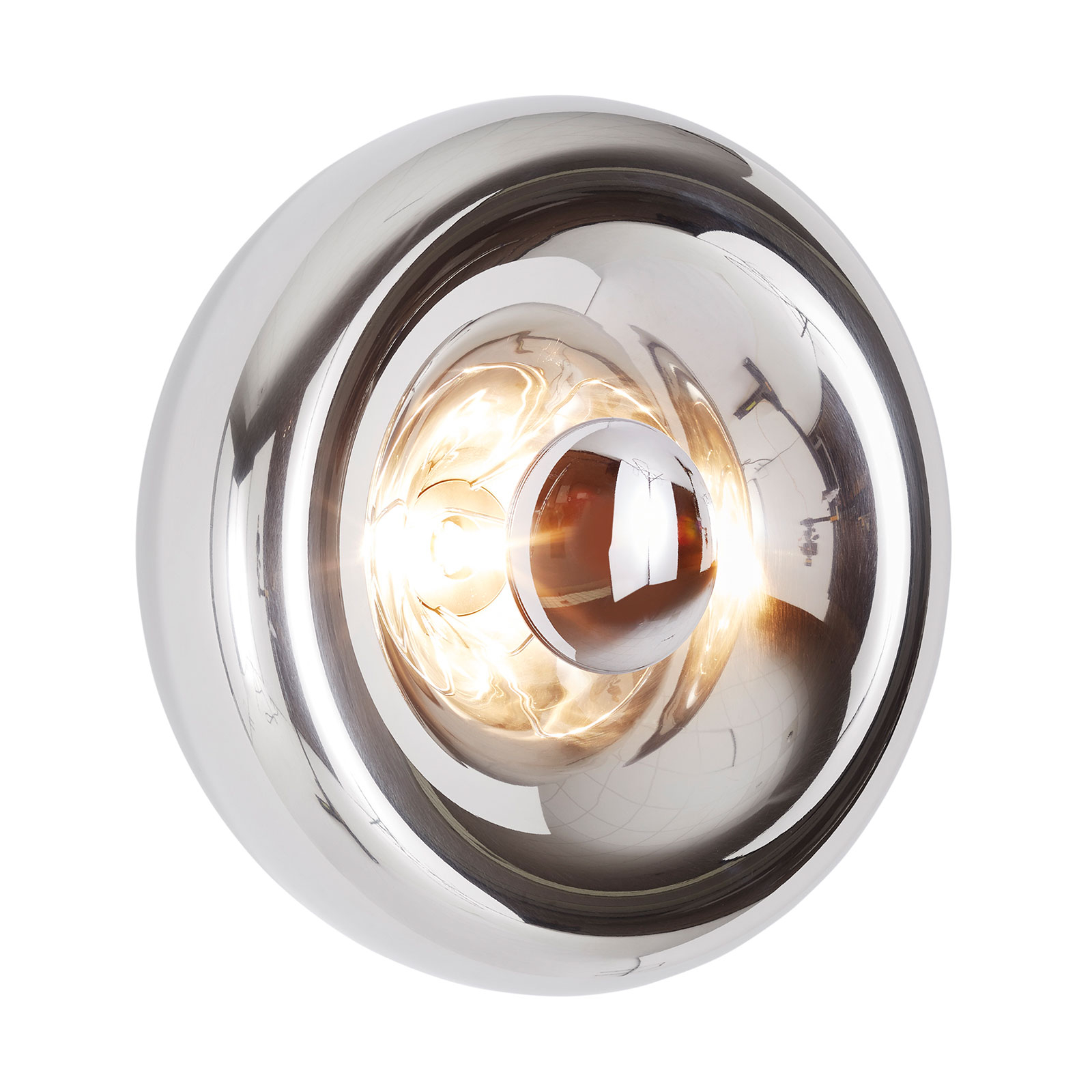 Tom Dixon Void Surface wall lamp steel, for Living / Dining Room, metal, G9, 33 W, energy efficiency: A++