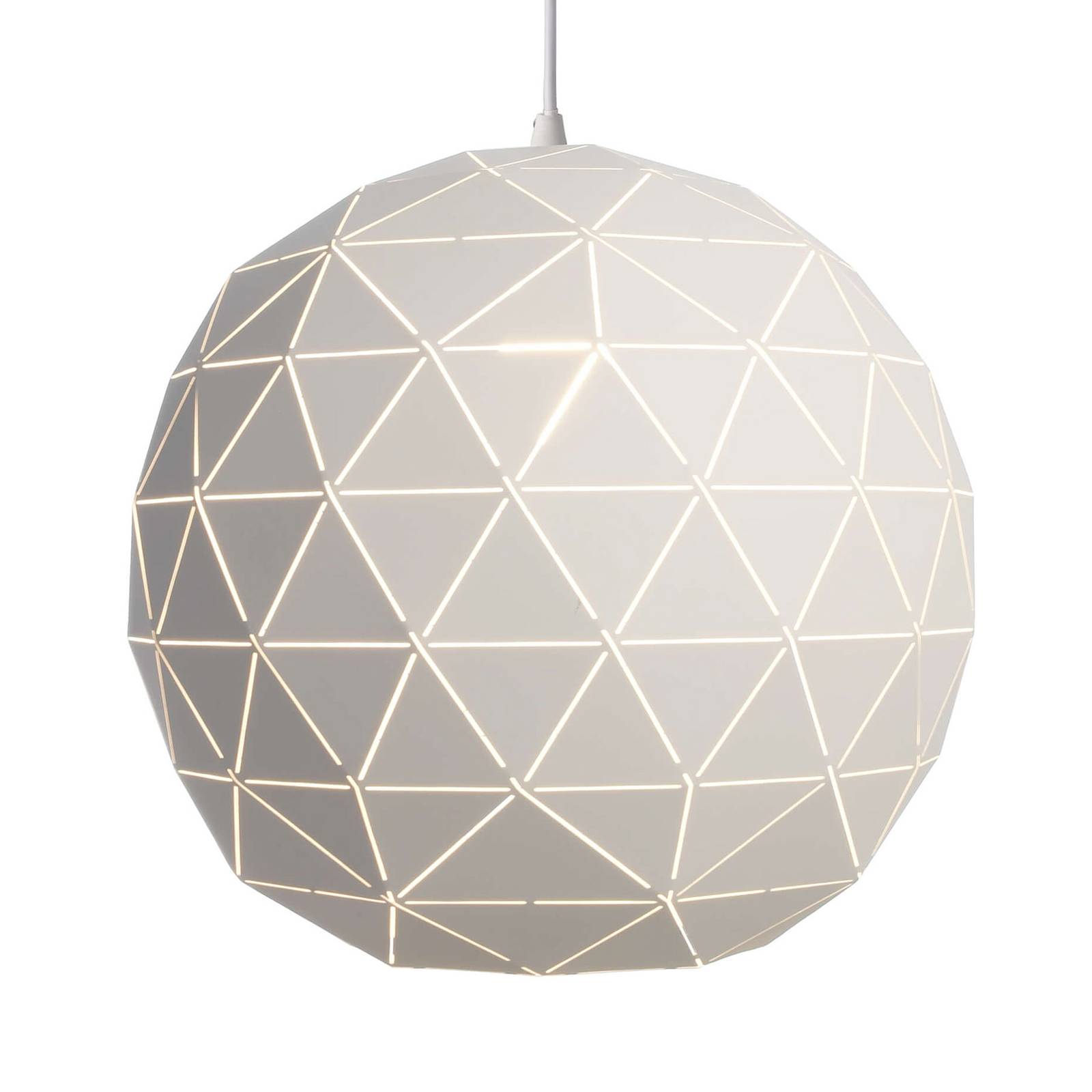 Lampa wisząca Asterope okrągła Ø 50 cm biała