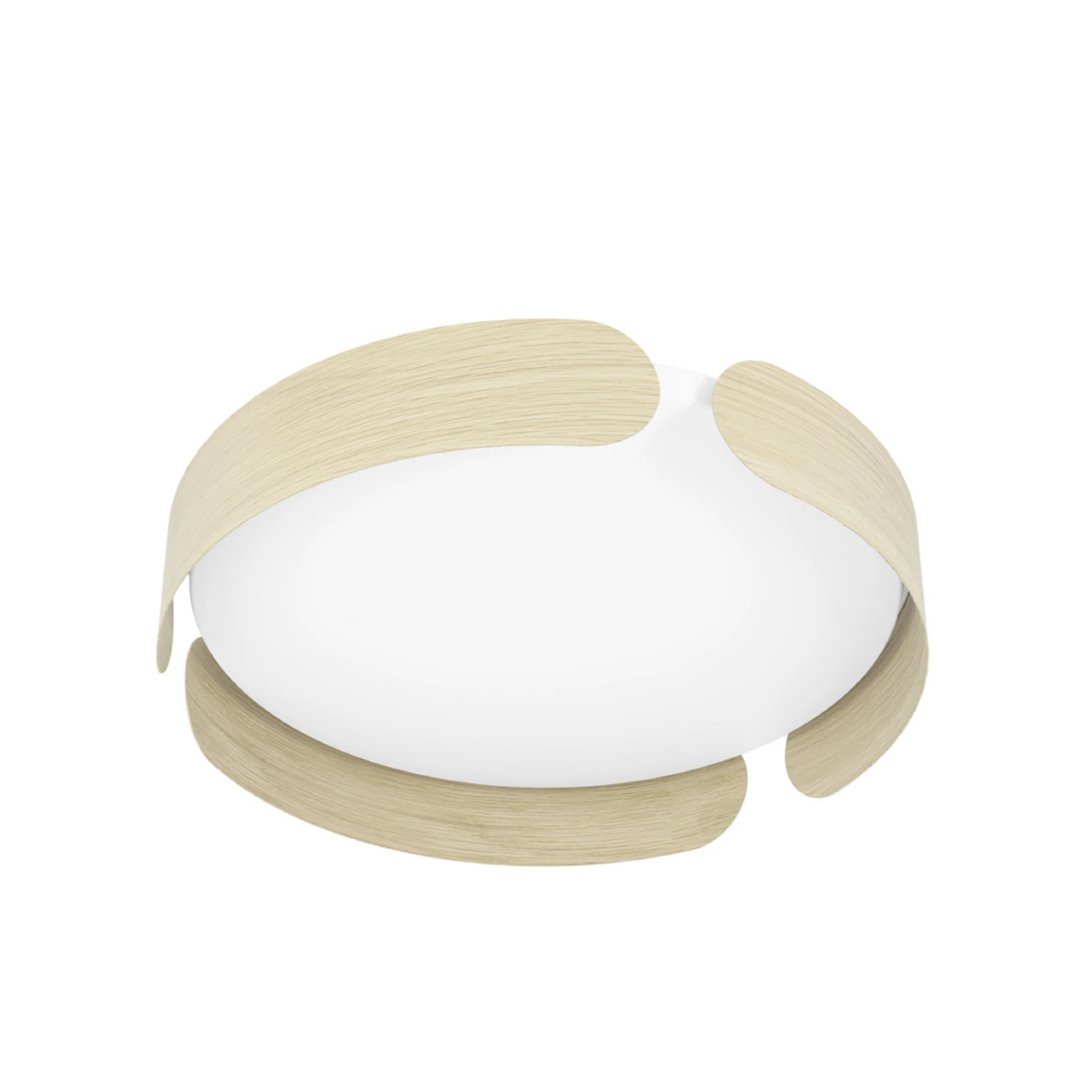 Plafoniera LED EGLO VALCASOTTO, legno, Ø 37 cm, 3.000 K