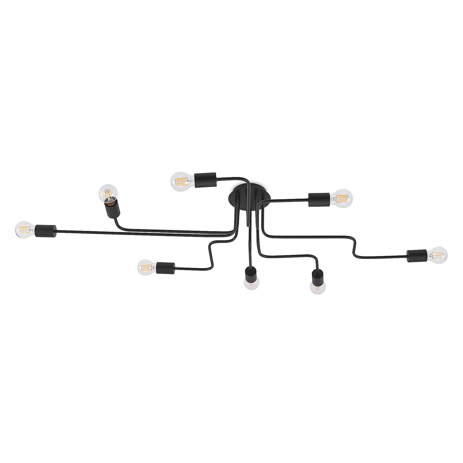 Lindby Deckenleuchte Elimar, 136 cm, 8-flammig, Metall, E27