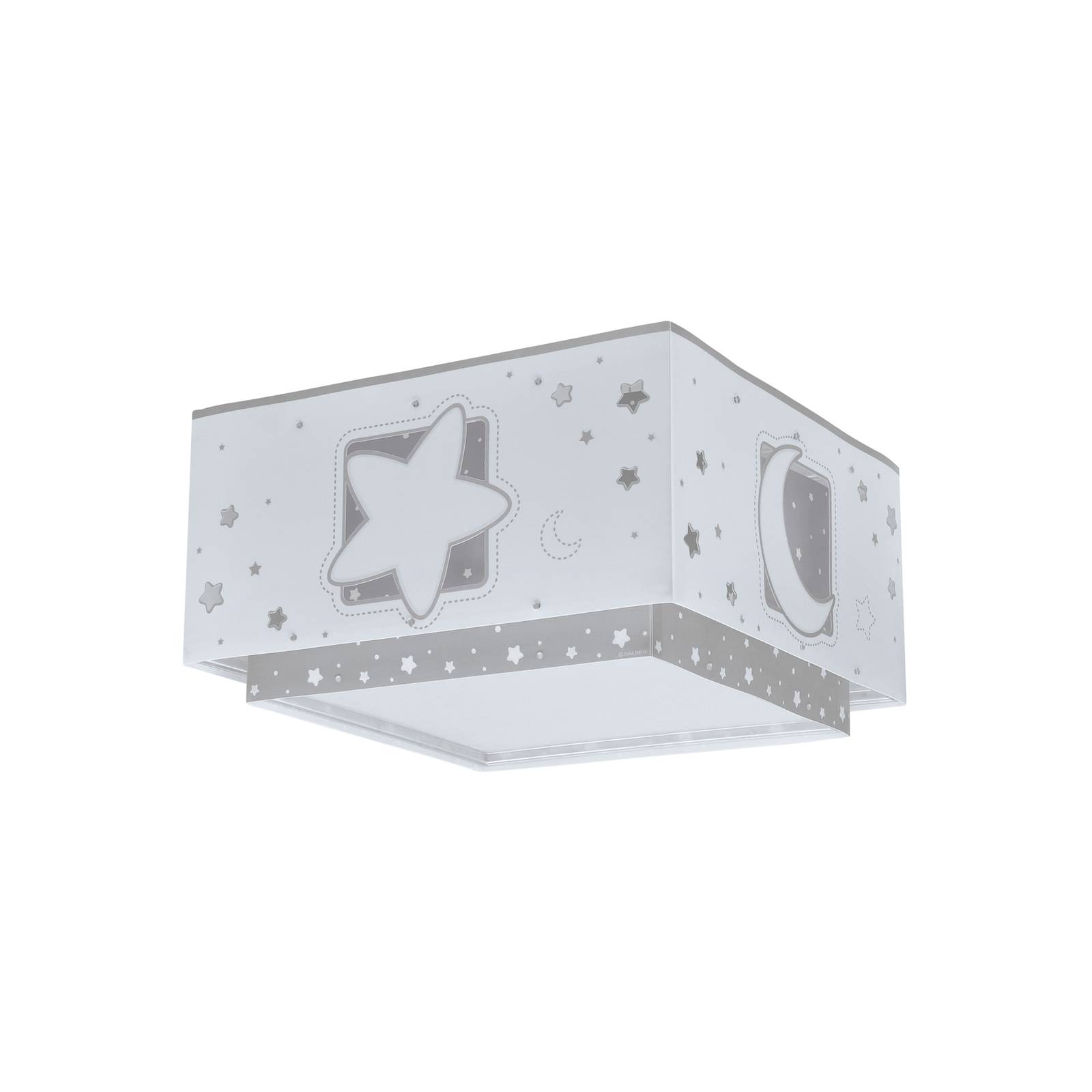 Dalber Kinder-Deckenlampe MOONLIGHT, grau, 1-flammig