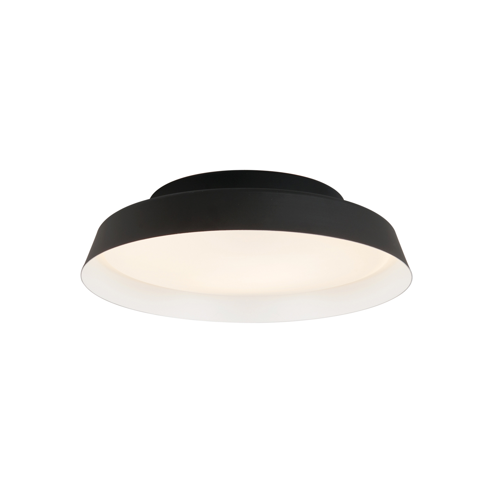 LED plafondlamp Boop! Ø37cm zwart/wit