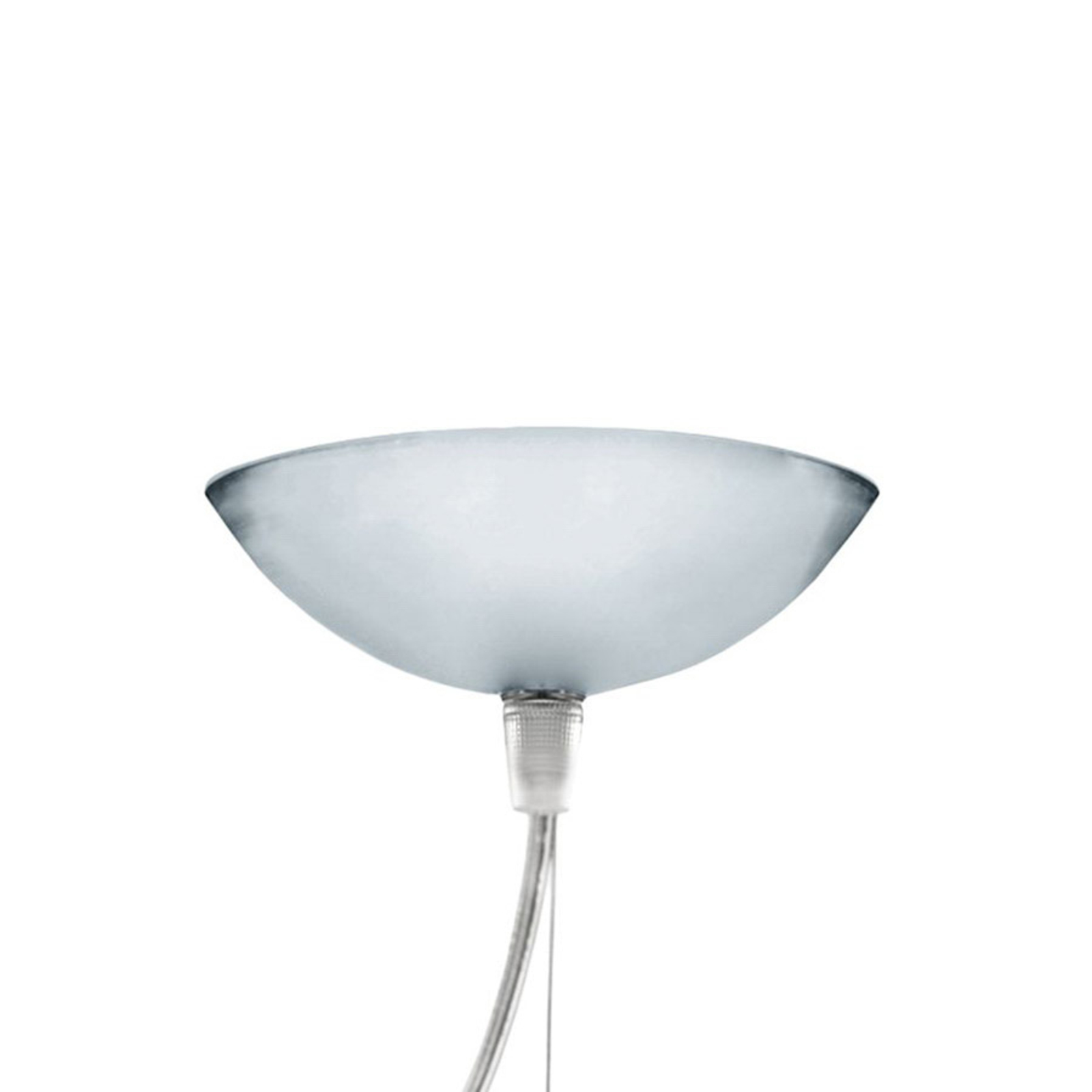 "Kartell" mažas FL/Y LED pakabinamas šviestuvas, baltas blizgus