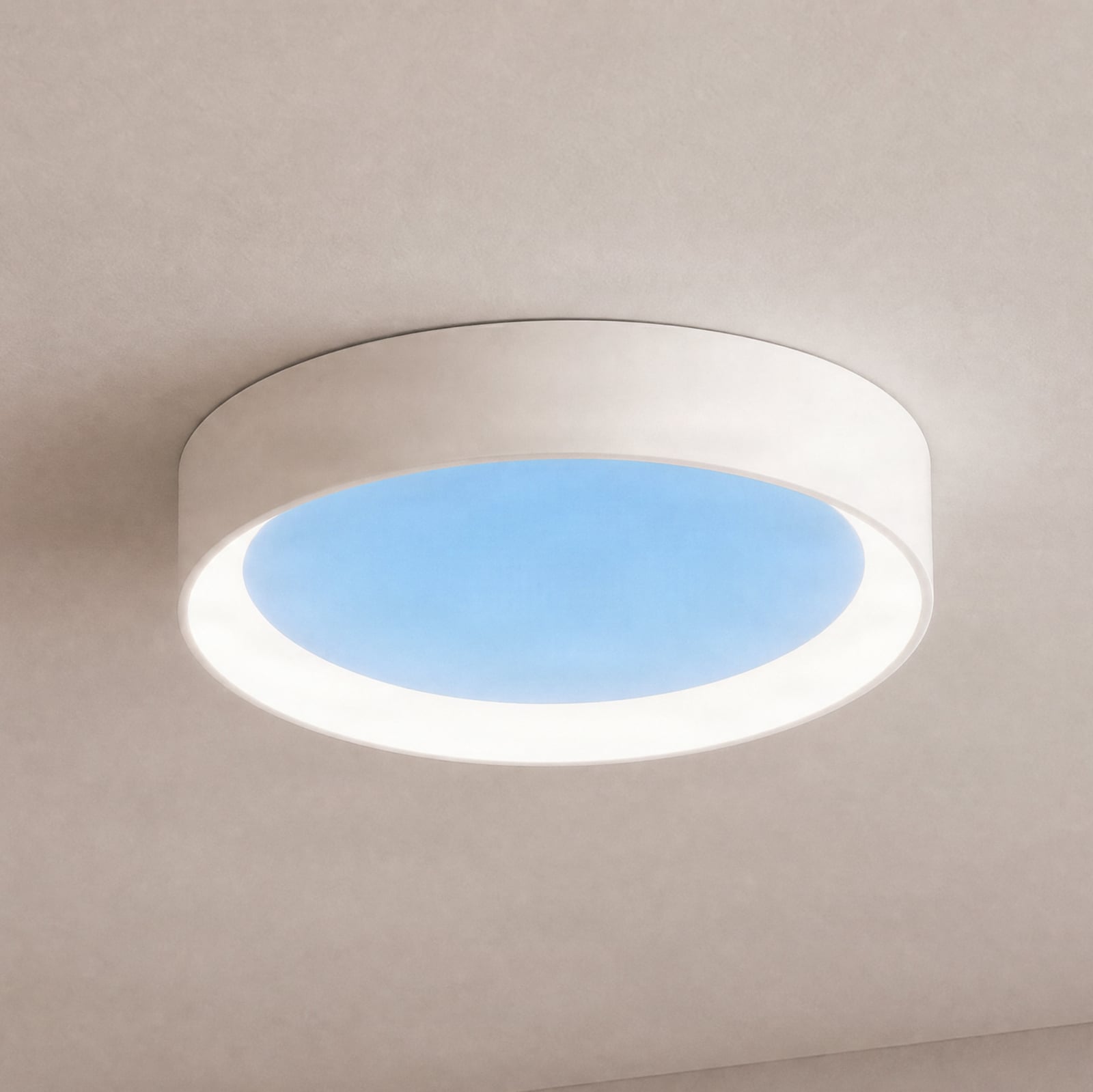 Lucande Sky plafondlamp met daglicht, Ø 50 cm, dimbaar