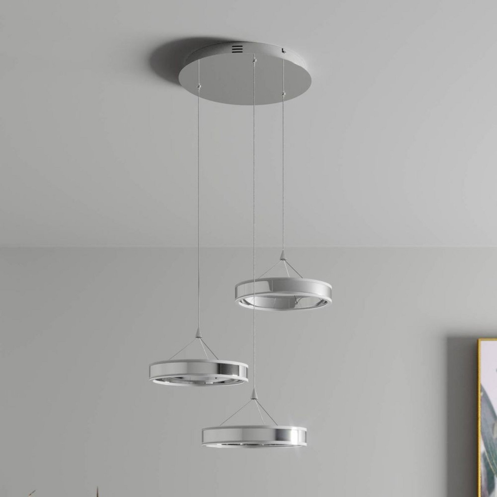 Lyani LED 3 Cluster Lustră Pendul Chrome - Lucande