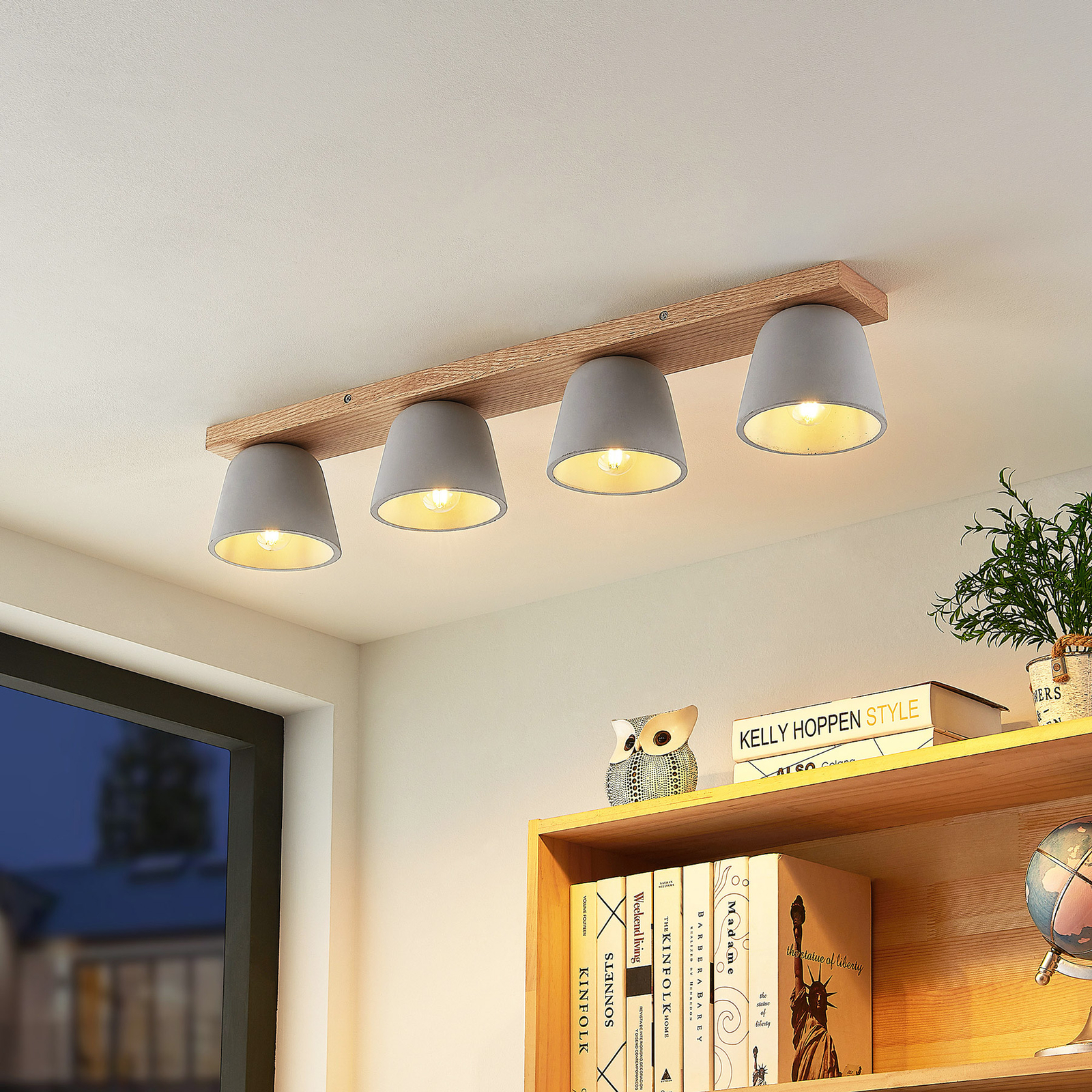 4 lamp ceiling light