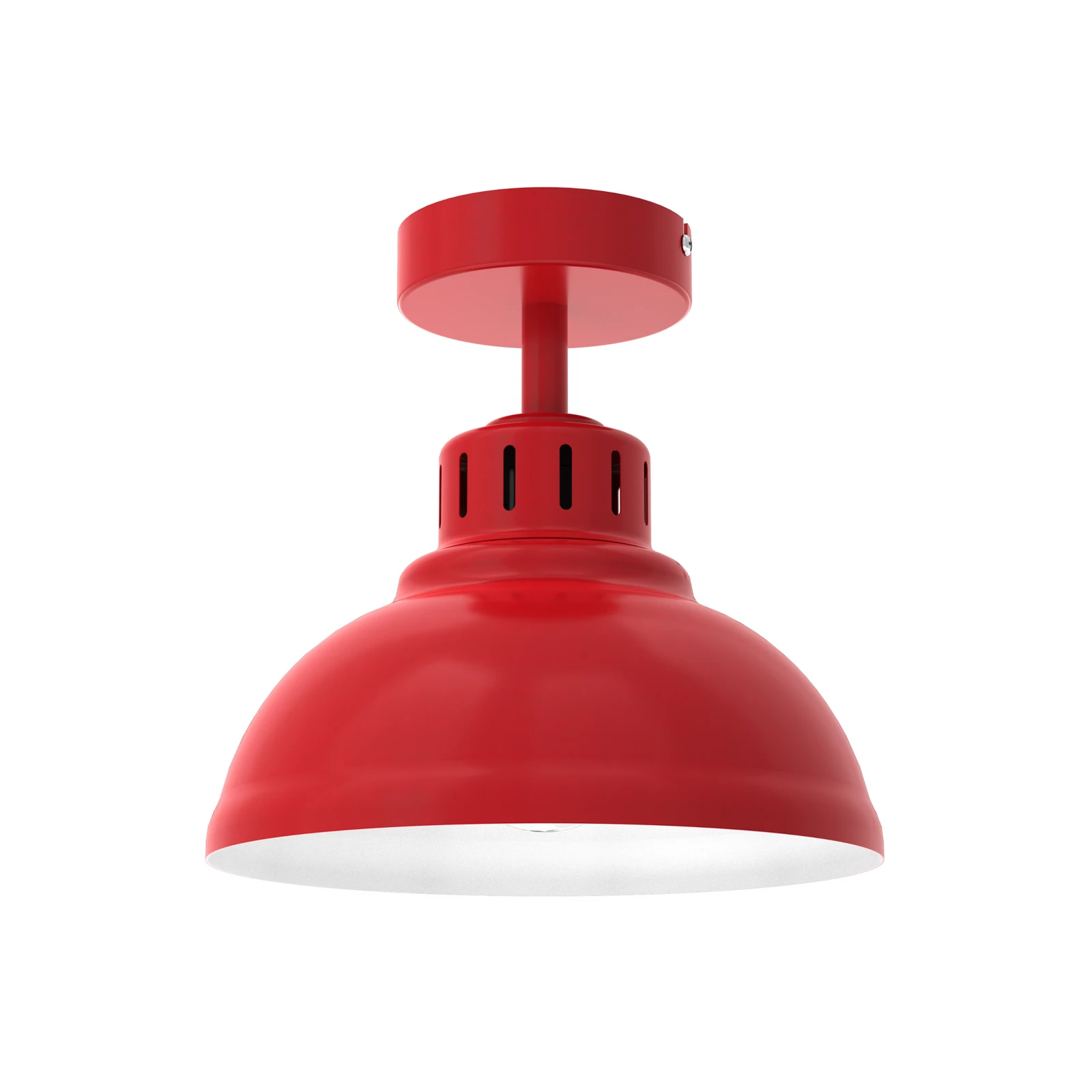 Candeeiro de teto Sven, 1 lâmpada, vermelho, aço, E27
