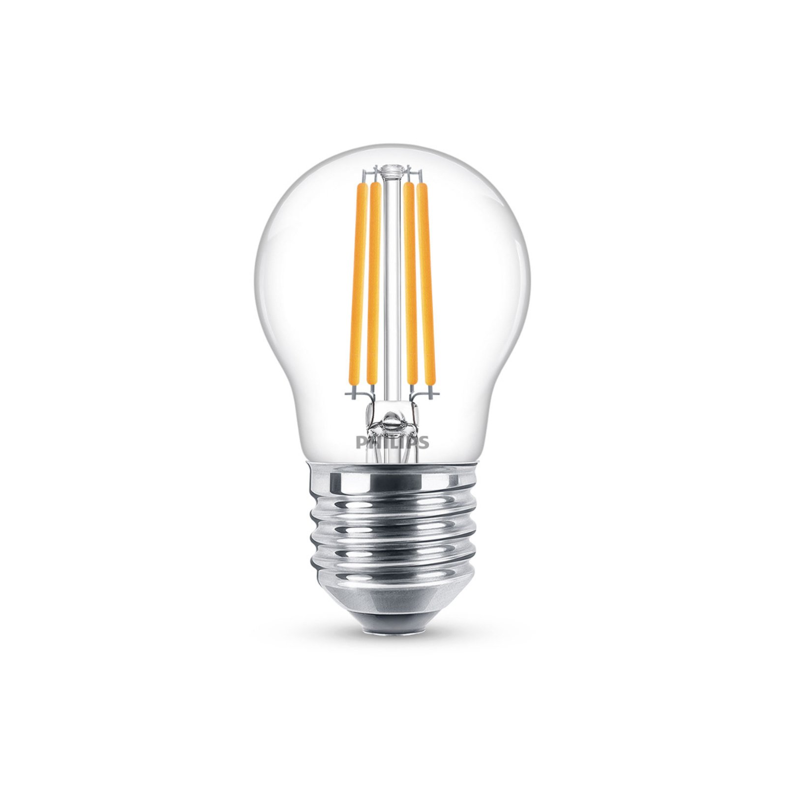 Philips Classic LED bulb E27 P45 6.5W 2,700K clear