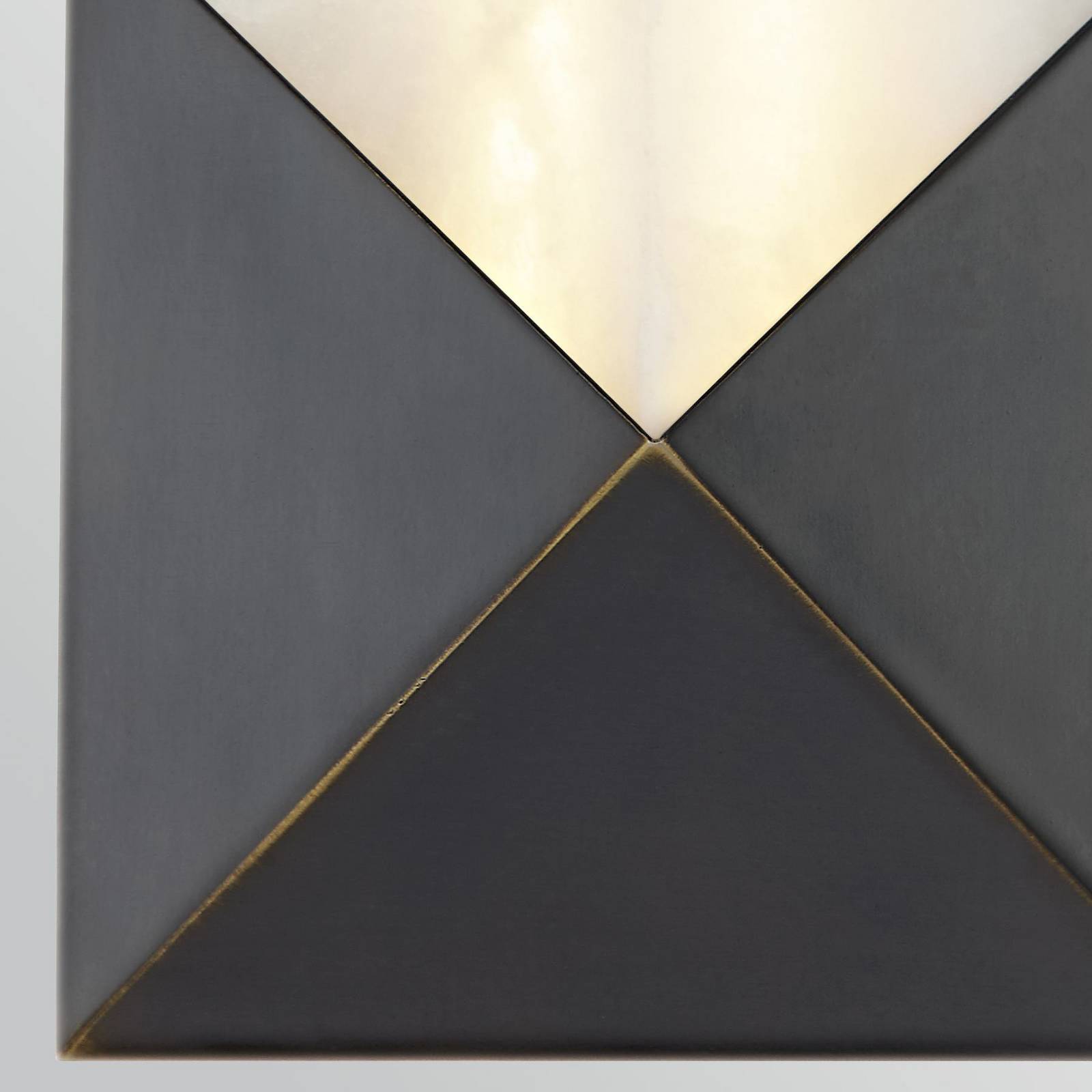 LED-Wandleuchte CAESAR, bronze, Höhe 31 cm, Metall/Alabster günstig online kaufen