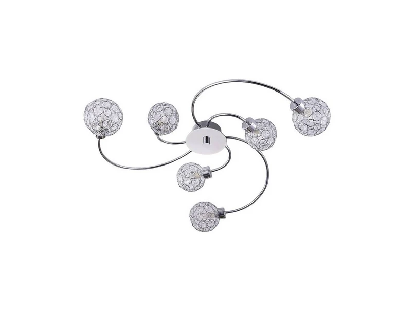Lindby - Tyron Plafondlamp Chrome/Clear