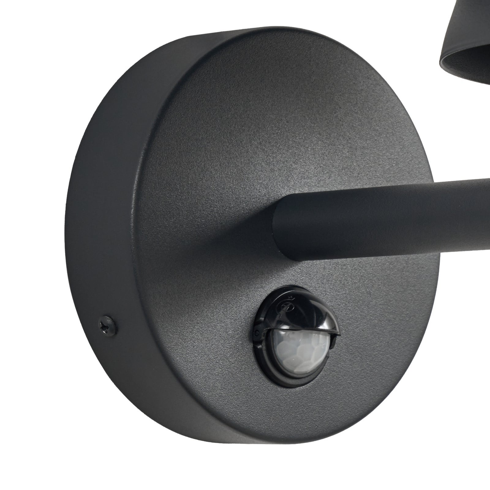 Lucande LED buiten wandlamp Montaro, antraciet, IP54 met sensor