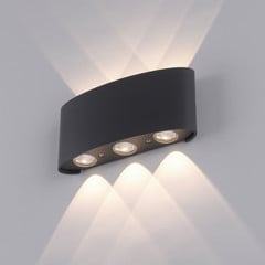 Paul Neuhaus LED-ulkoseinävalaisin Carlo, 17 cm, 6 valoa, IP54