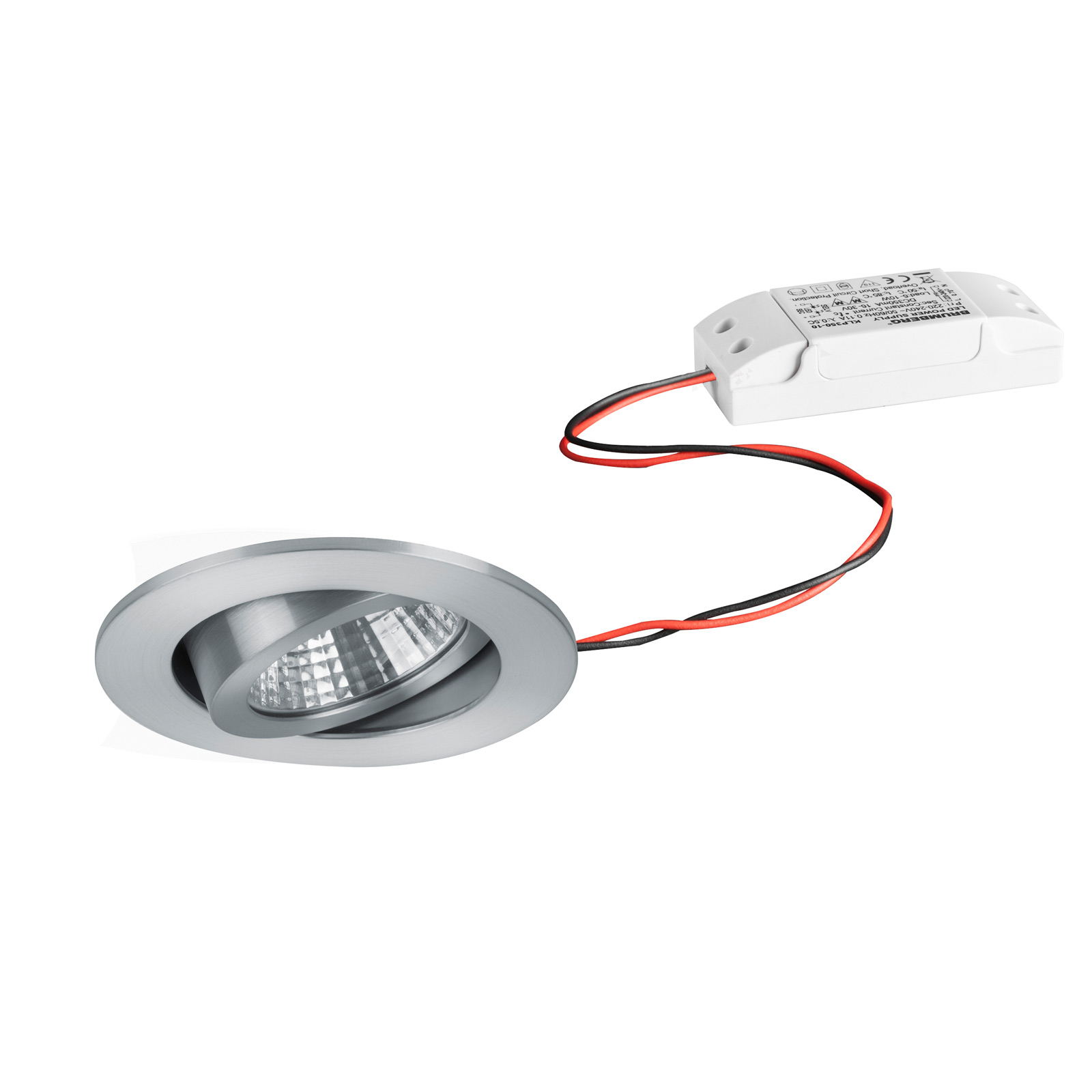 BRUMBERG LED-Einbaustrahler IP65 rund schaltbar