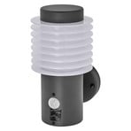 LEDVANCE Candeeiro de parede LED Endura Style Rondo cinzento escuro Sensor