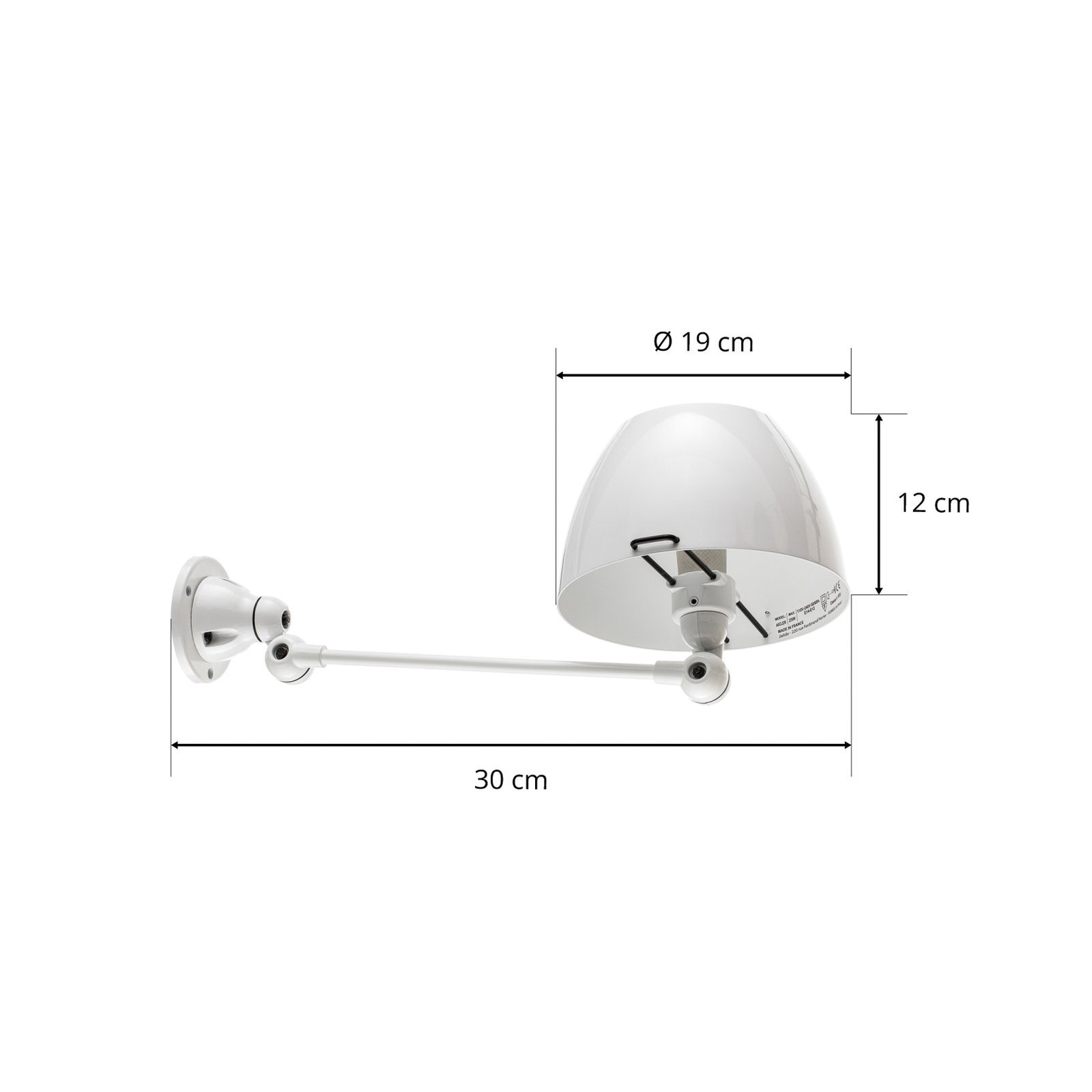 Aicler AIC301 wall lamp articulated arm white