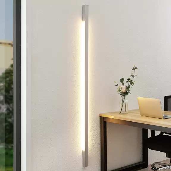 Lampenwelt Arcchio Ivano LED-Wandleuchte, 170 cm, alu