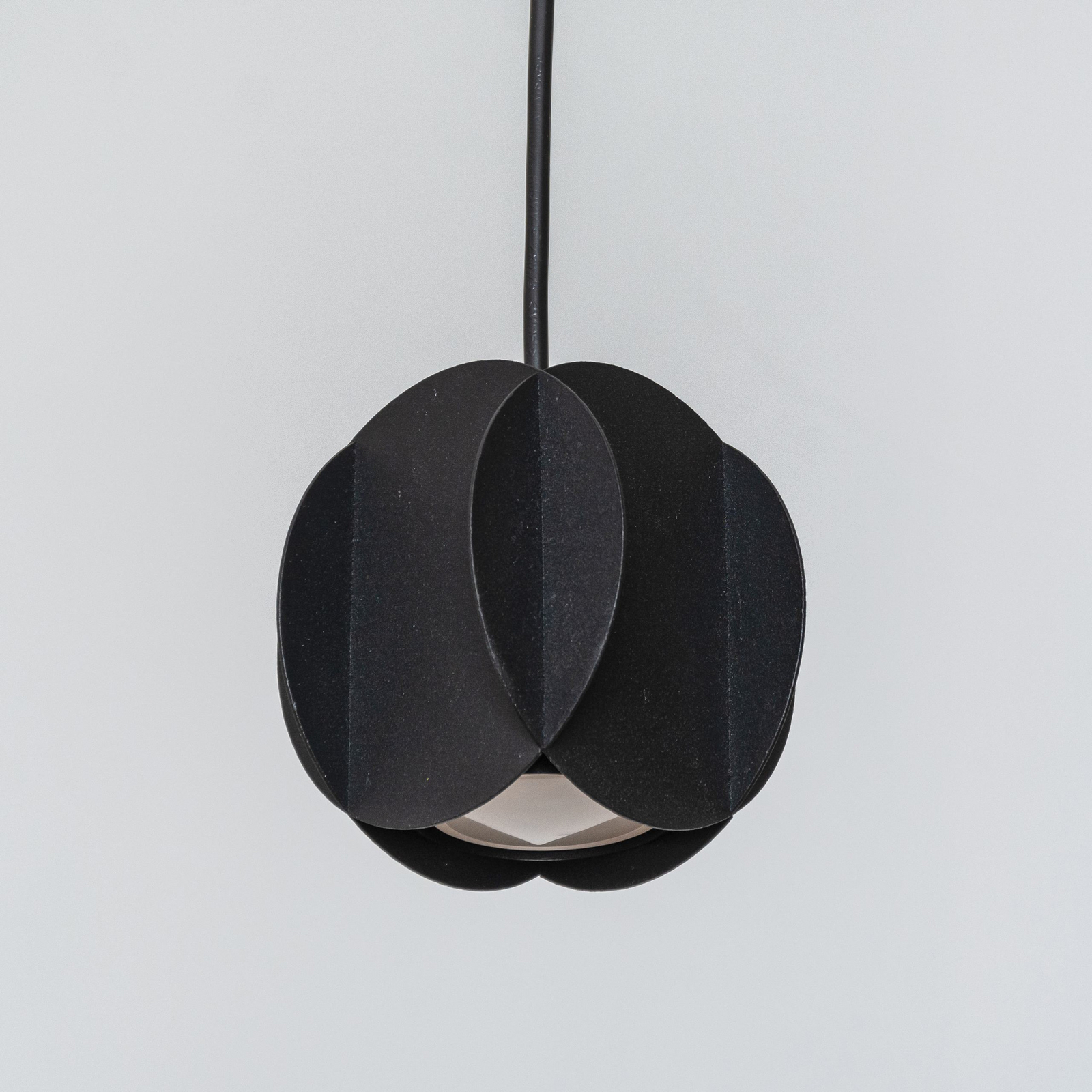 GAMBIT függesztéklámpa, fekete, Ø 10 cm, fém, GU10 LED